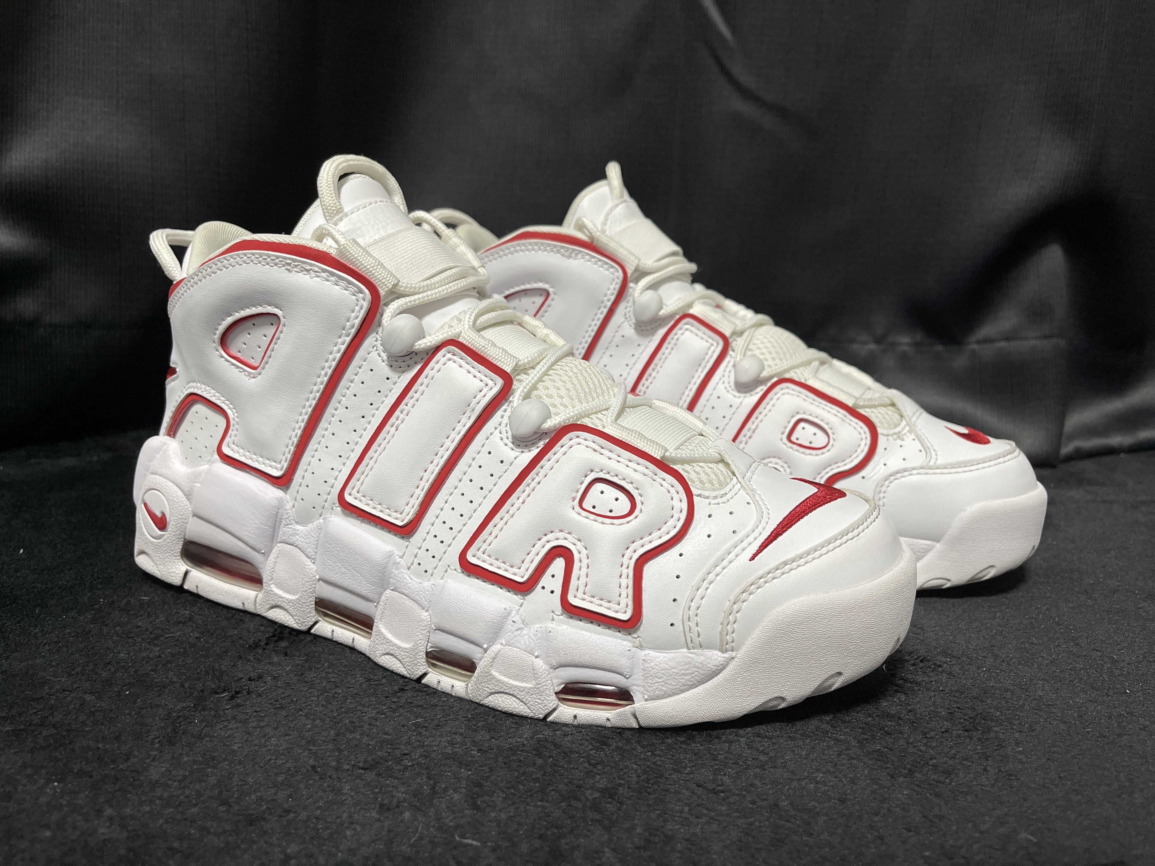 NIKE AIR MORE UPTEMPO "WHITE/VARSITY RED" (2021)