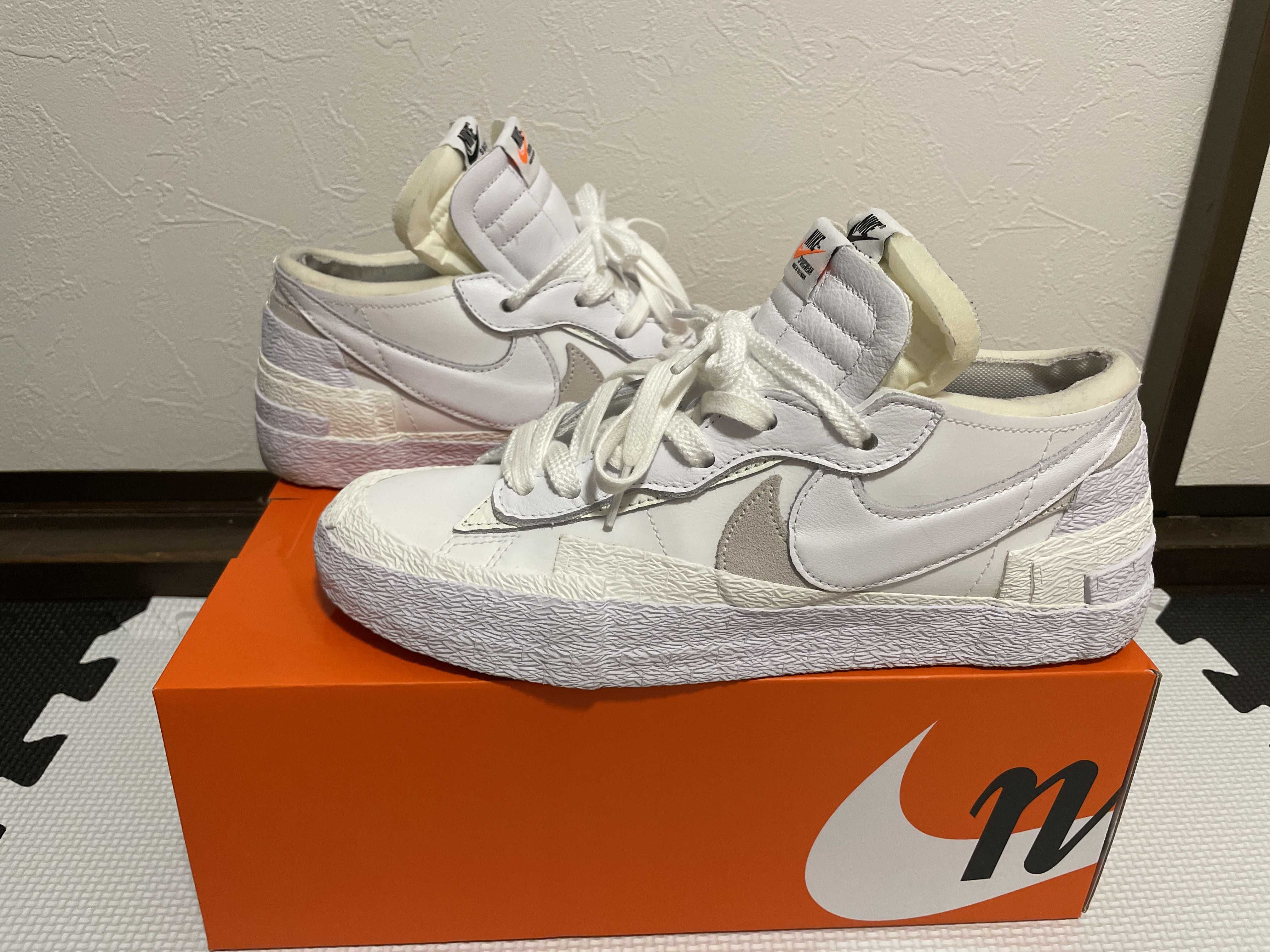 sacai × Nike Blazer Low "White Patent Leather"