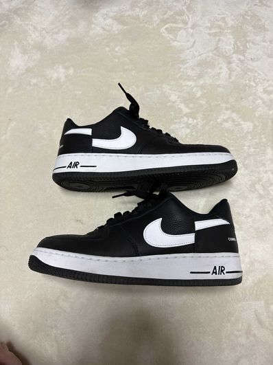 Supreme × COMME des GARCONS SHIRT × Nike Air Force 1 Low "Black/White" (2018)