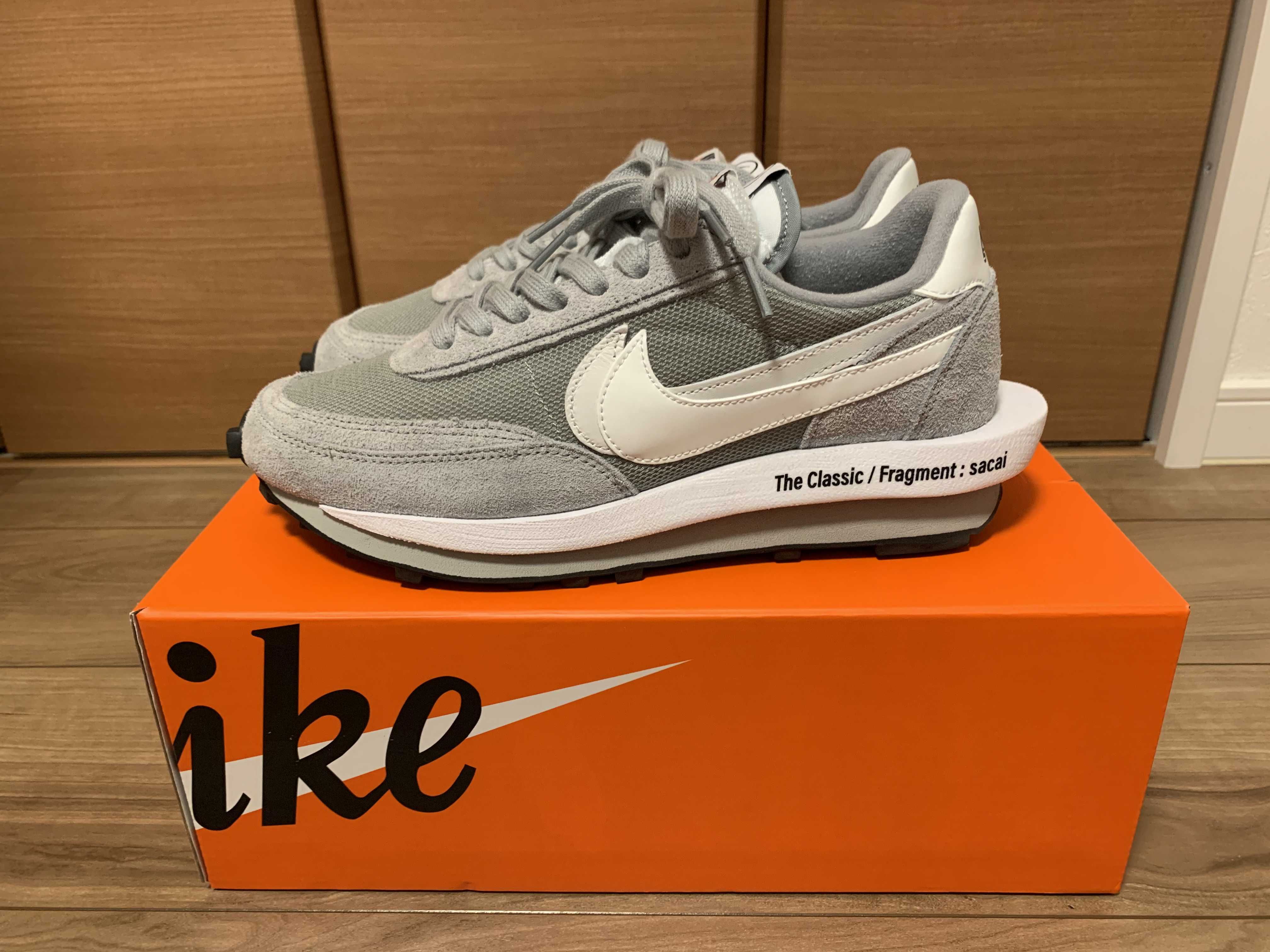 Fragment × sacai × Nike LD Waffle "Light Smoke Grey"