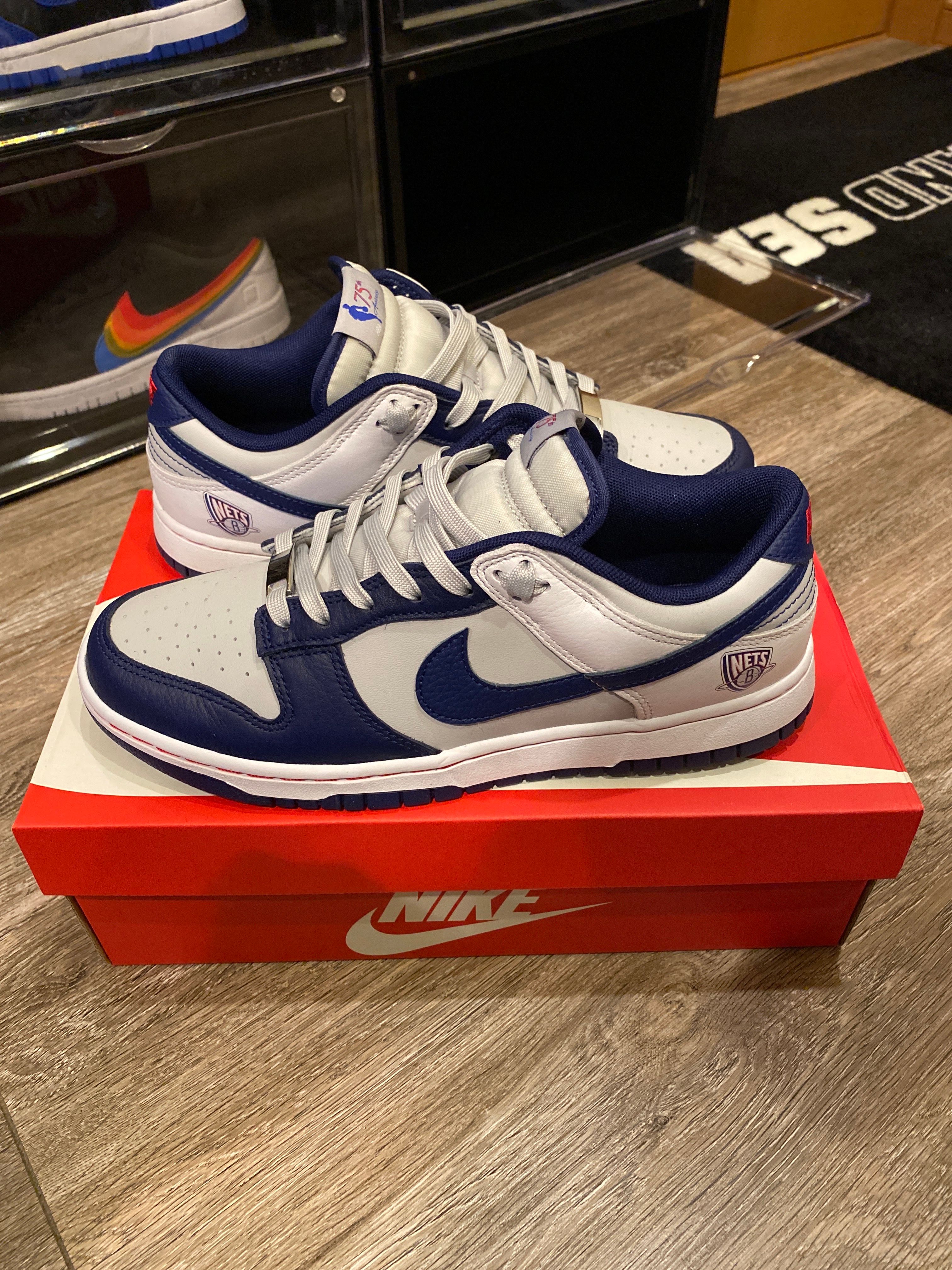 NBA × Nike Dunk Low EMB 75th Anniversary "Nets"