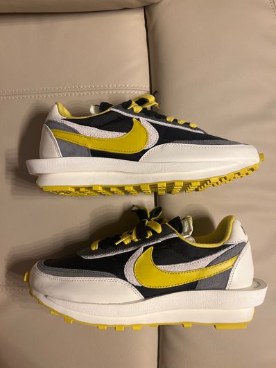 UNDERCOVER × sacai × Nike LD Waffle "Black/Sail-Dark Grey-Bright Citron"