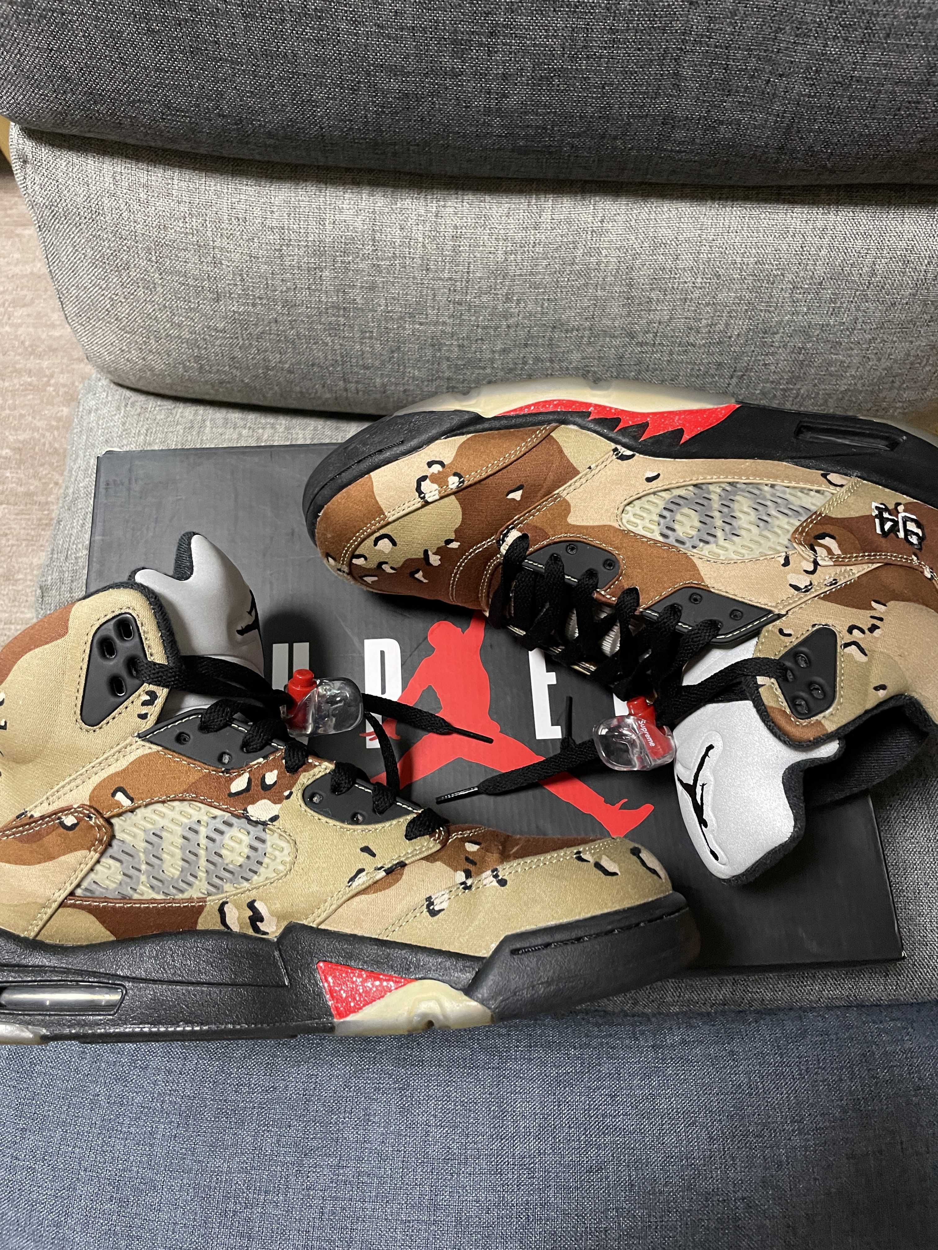 Supreme × Nike Air Jordan 5 Retro "Desert Camo"