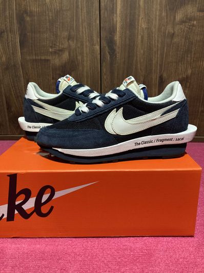 fragment design × sacai × Nike LD Waffle "Blackended Blue"