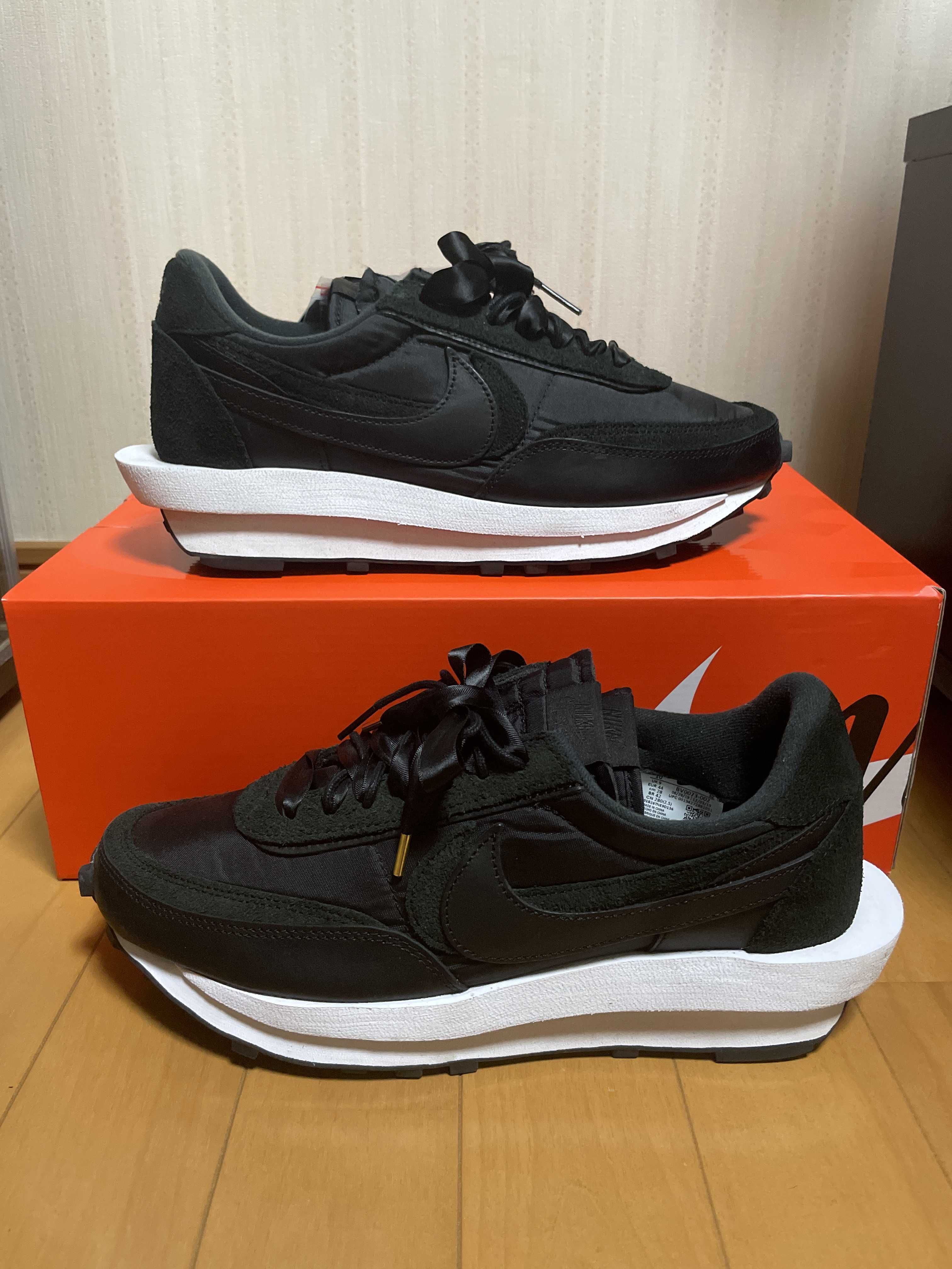 sacai × Nike LDV Waffle "Triple Black"
