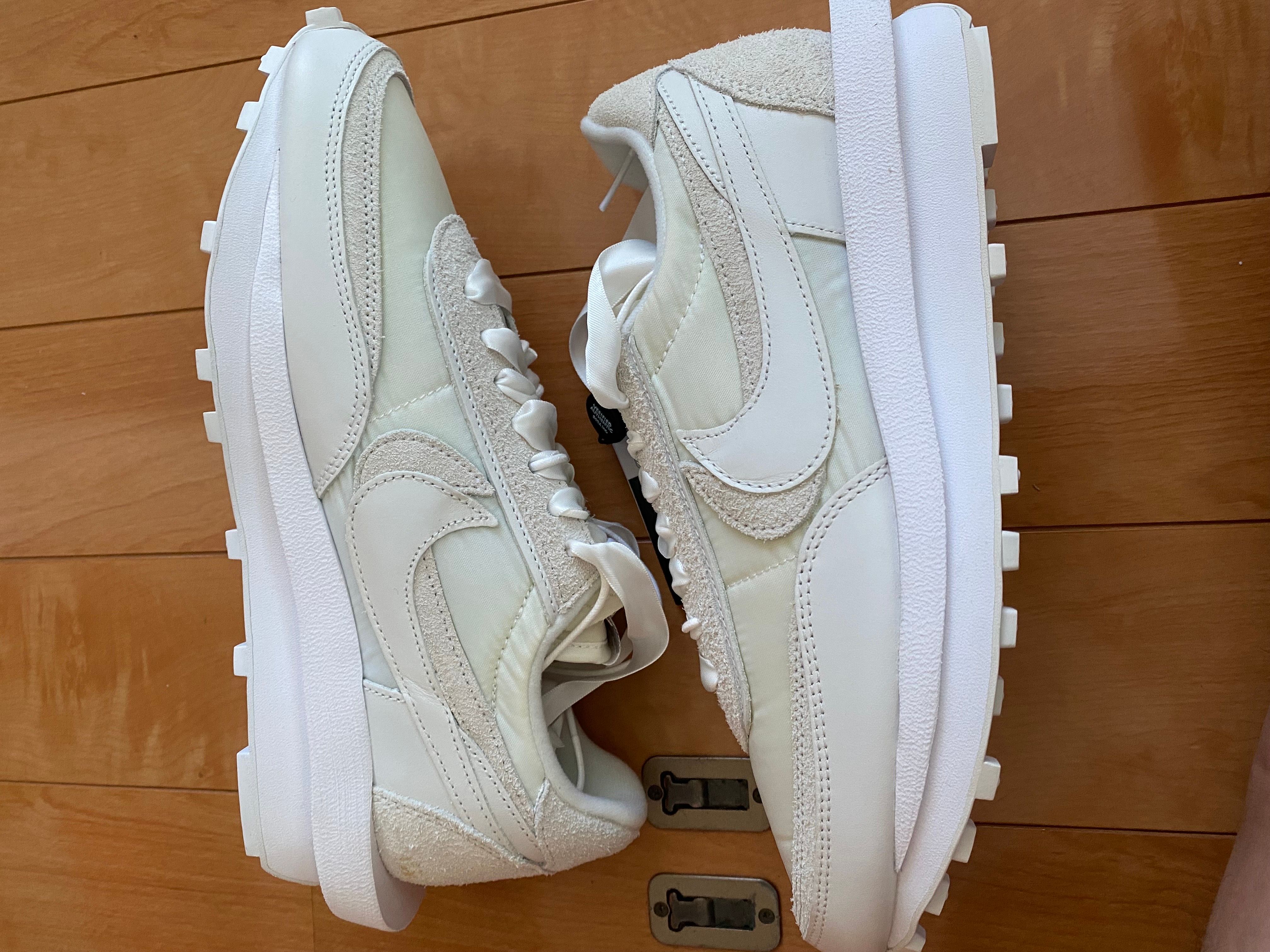 sacai × Nike LDV Waffle "Triple White"
