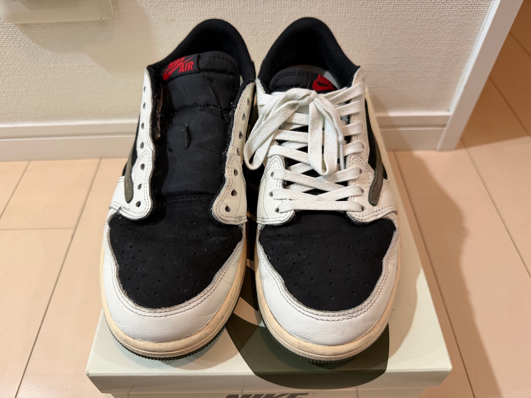 Travis Scott × Nike Women's Air Jordan 1 Low OG "Medium Olive"