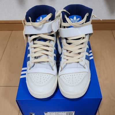adidas Forum 84 High Blue Thread "Off White-Bright Blue/Footwear White"
