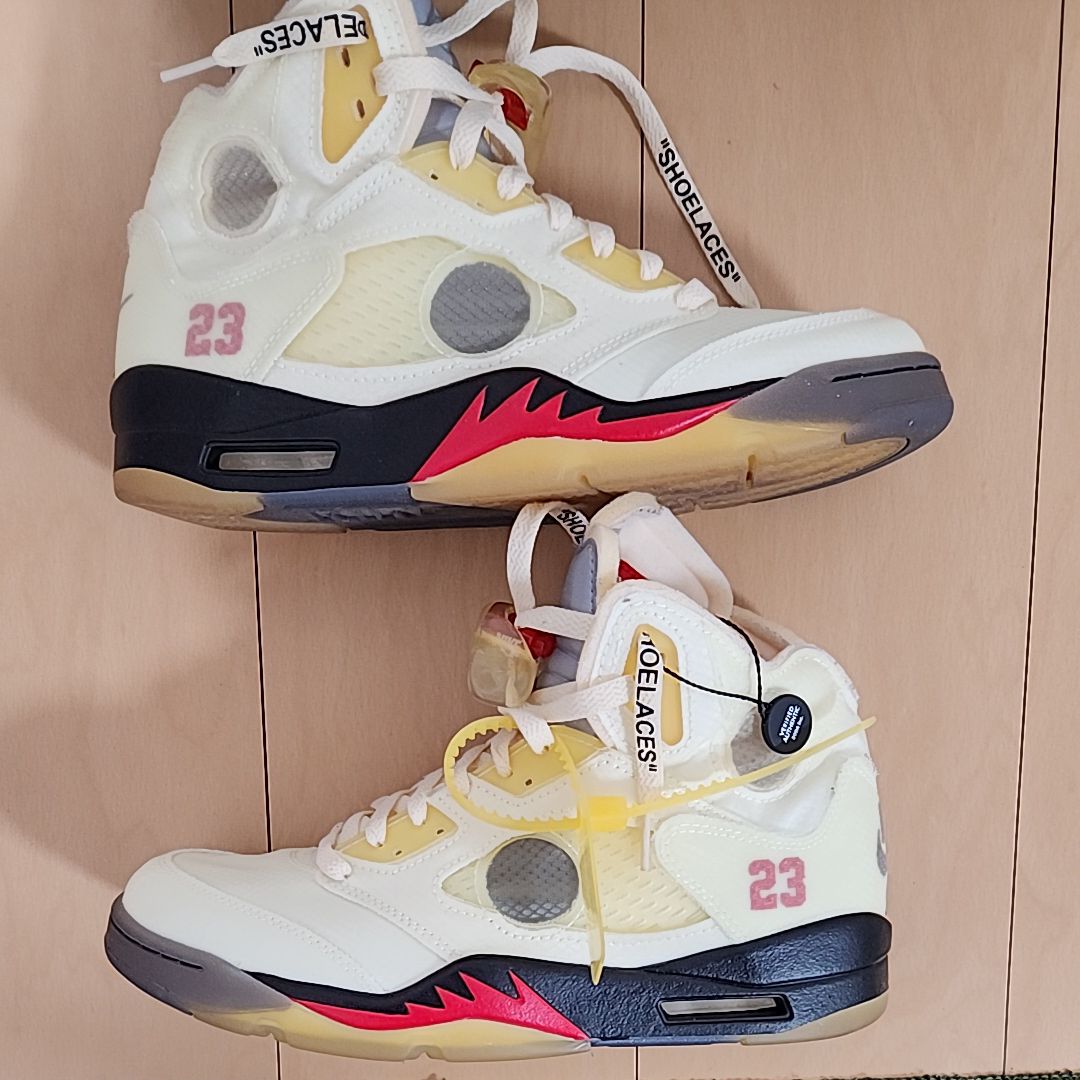 Off-White × Nike Air Jordan 5 "Sail"