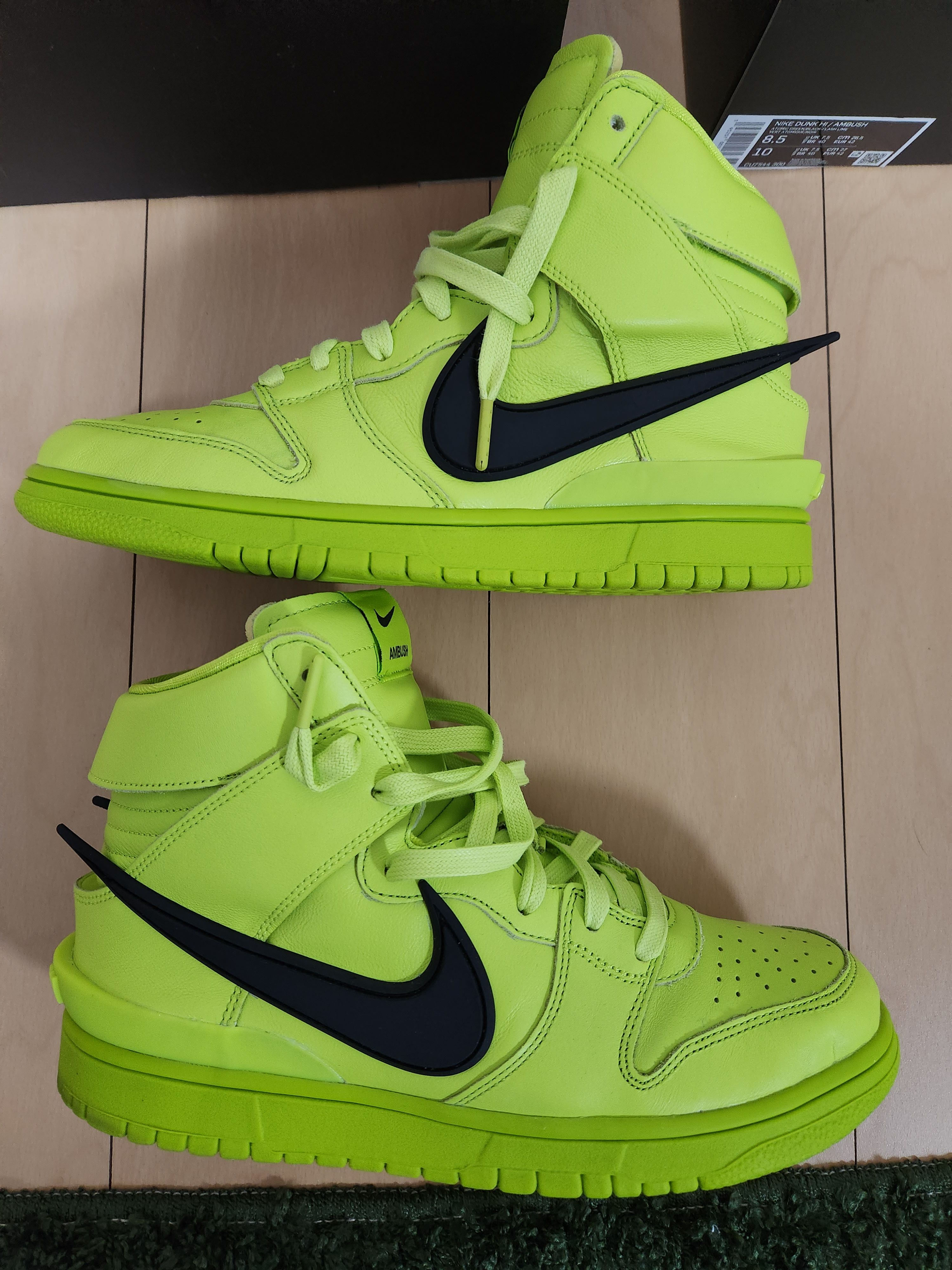 AMBUSH × NIKE DUNK HIGH "FLASH LIME"