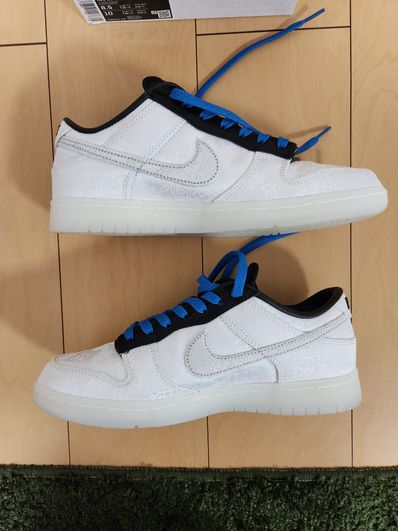 CLOT × Fragment × Nike Dunk Low "Black and White"