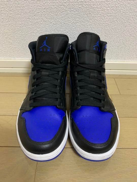 NIKE AIR JORDAN 1 MID "BLACK/BLUE"