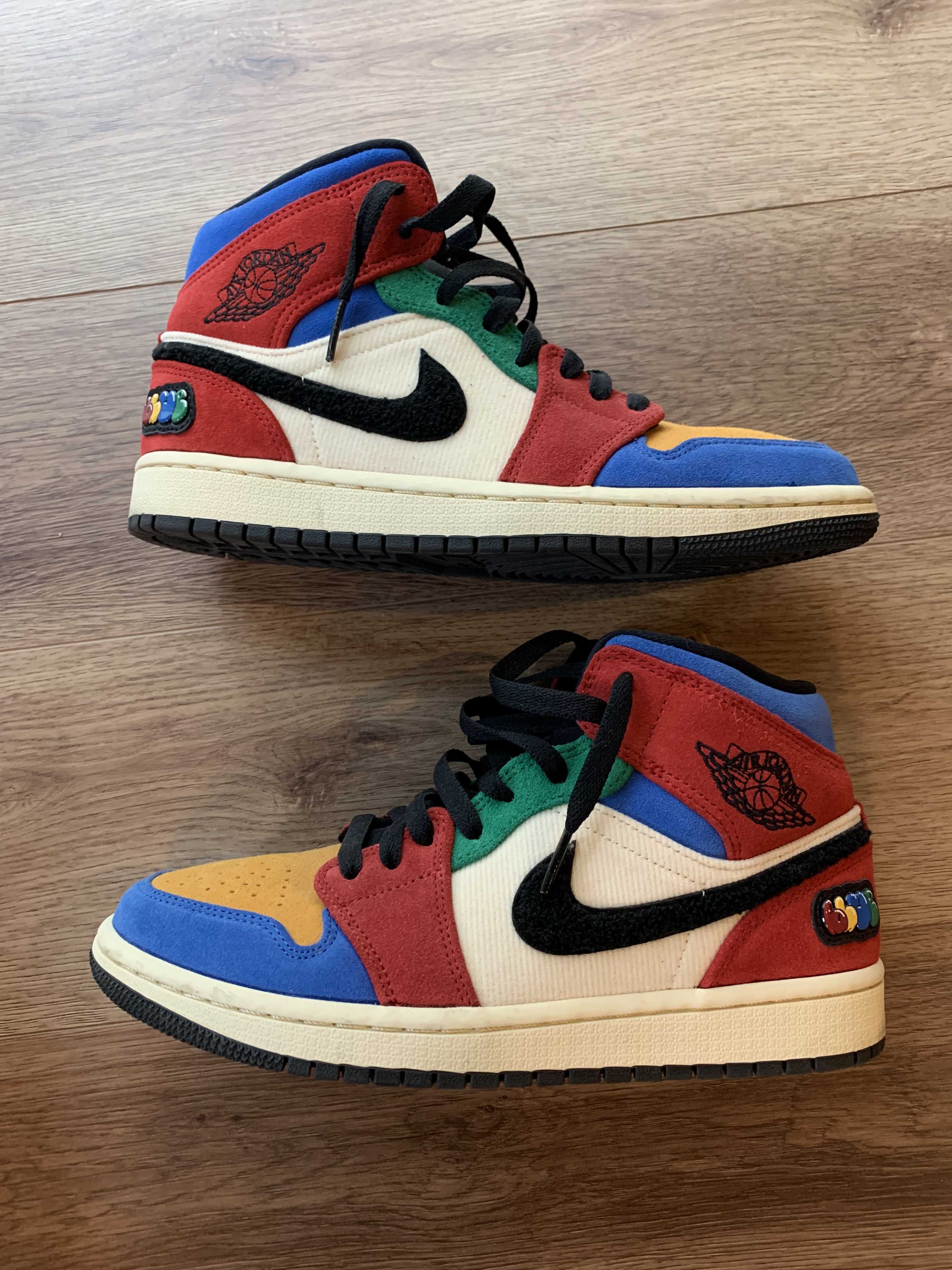 BLUE THE GREAT×NIKE AIR JORDAN 1 MID FEARLESS "MULTI"