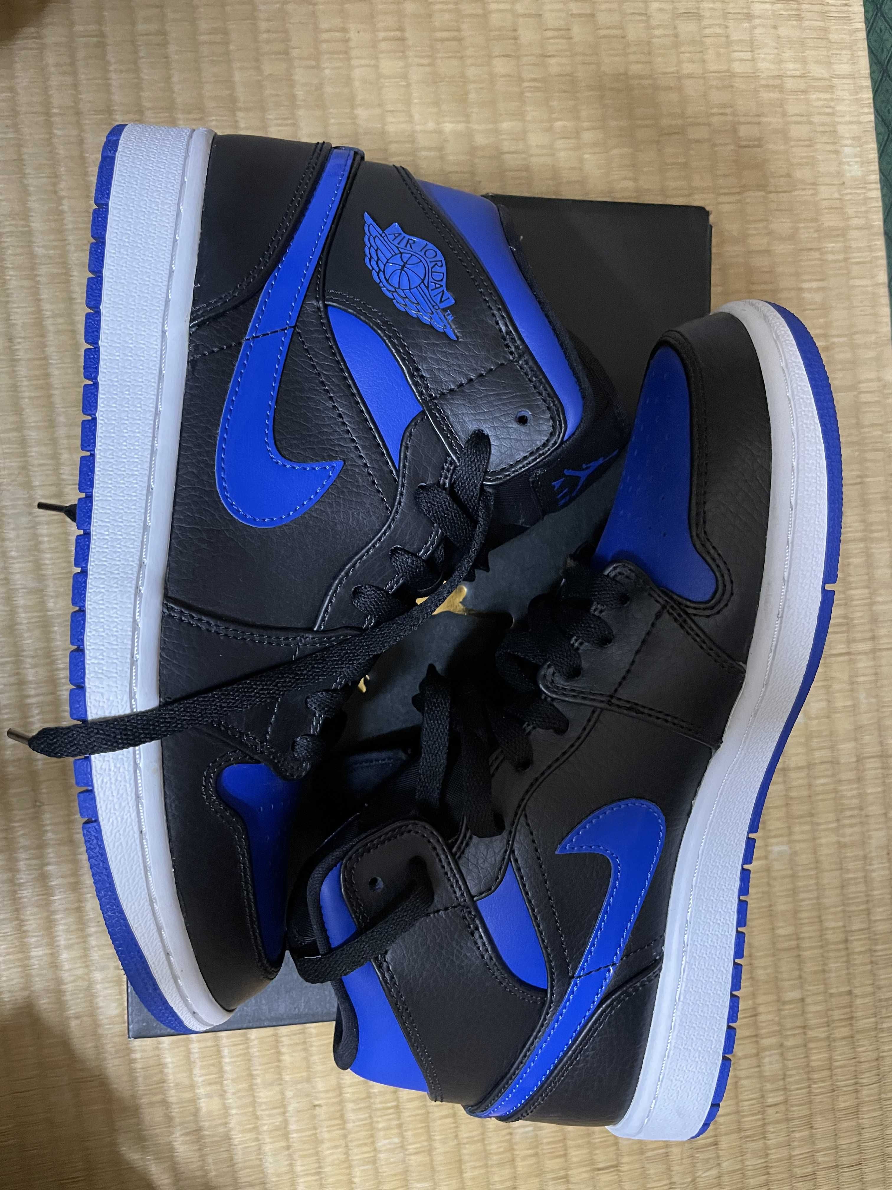 NIKE AIR JORDAN 1 MID "BLACK/BLUE"