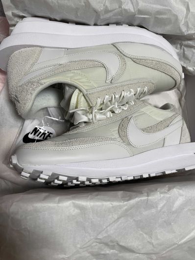 sacai × Nike LDV Waffle "Triple White"