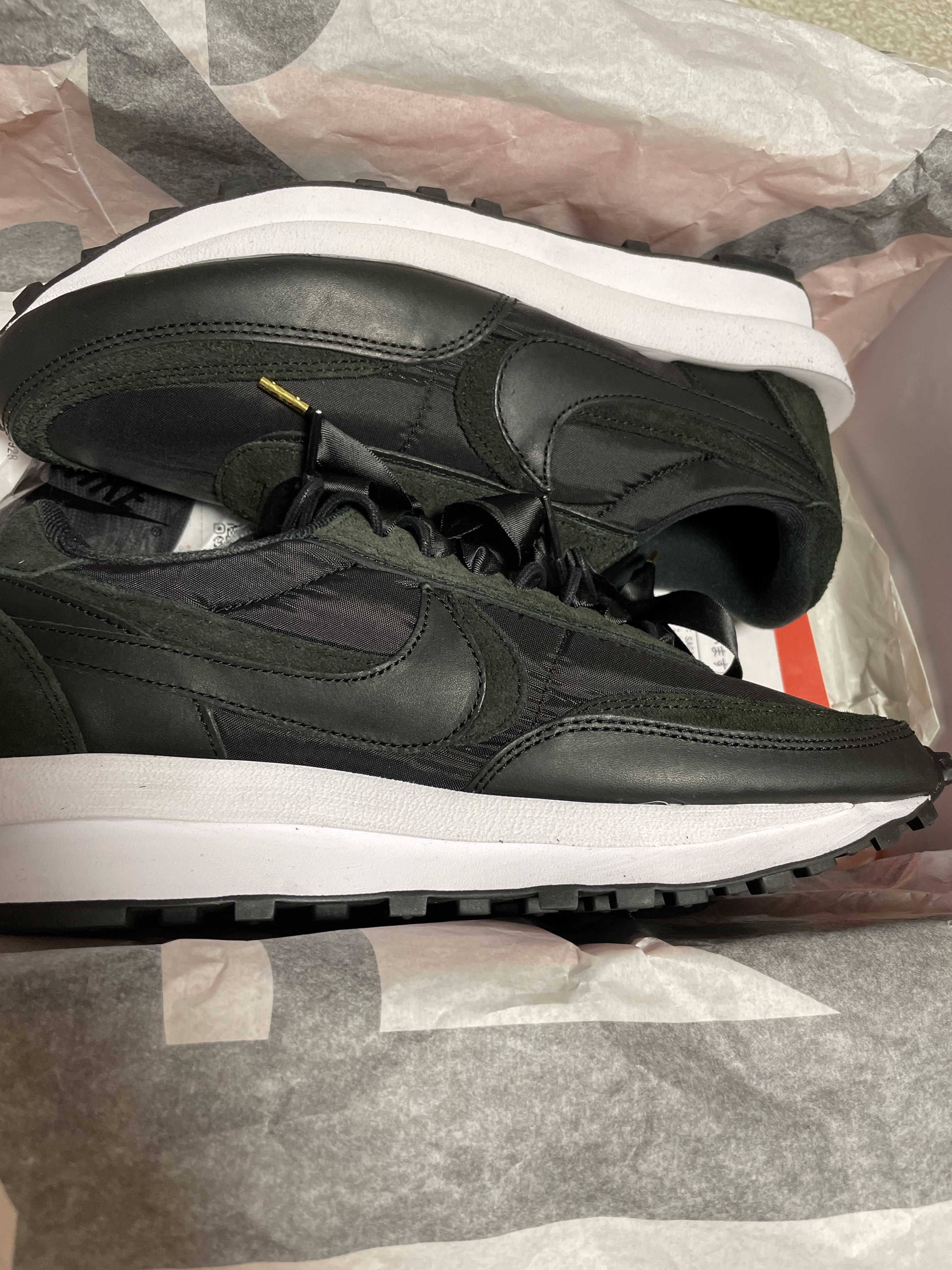 sacai × Nike LDV Waffle "Triple Black"