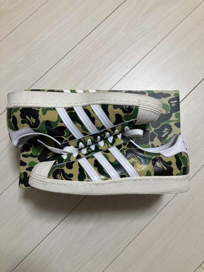A BATHING APE®︎ × adidas Superstar 80's "Green Camo"
