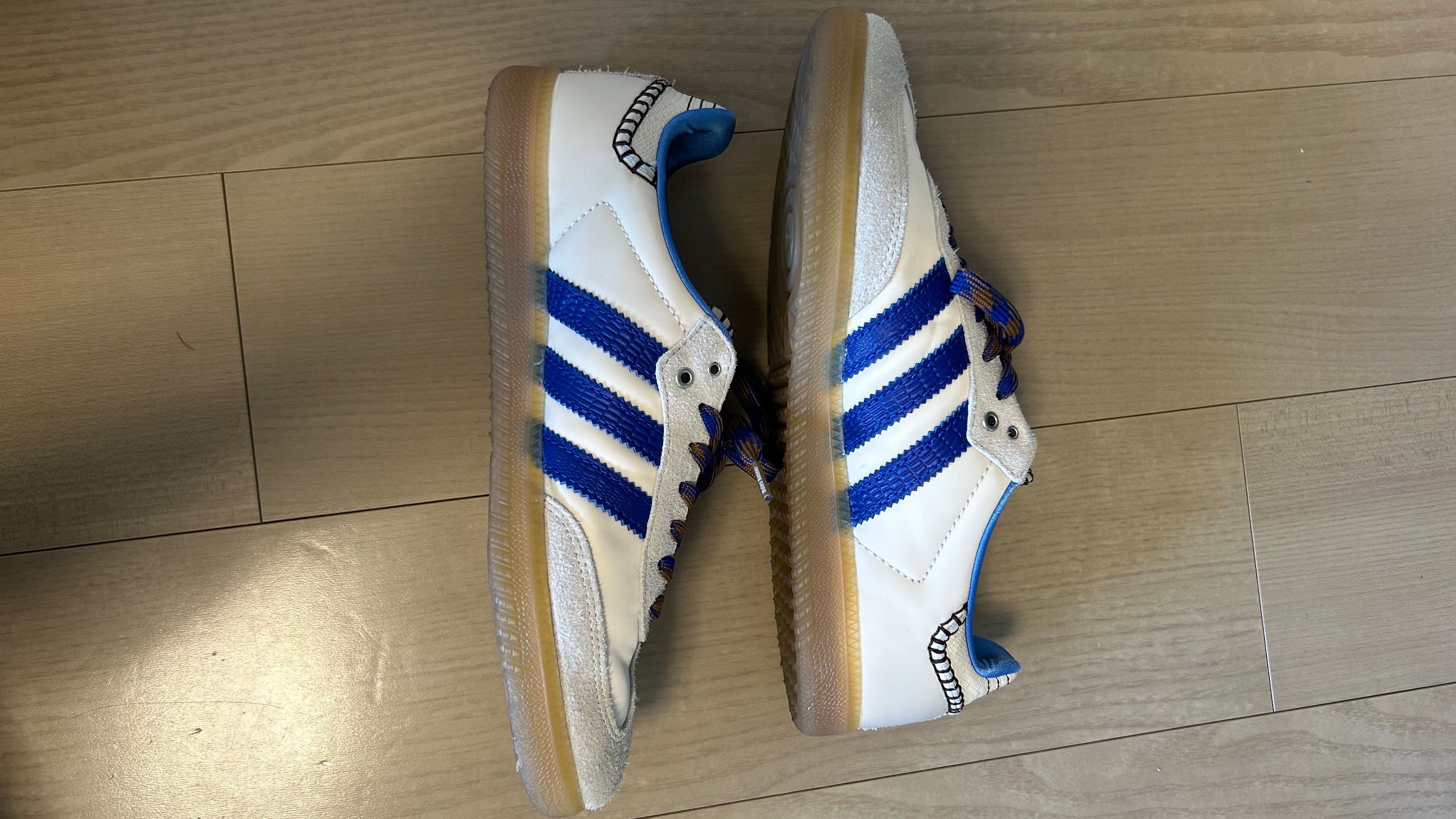 Wales Bonner × adidas Nylon Samba "Wonder Clay/Team Royal Blue/Wonder White"