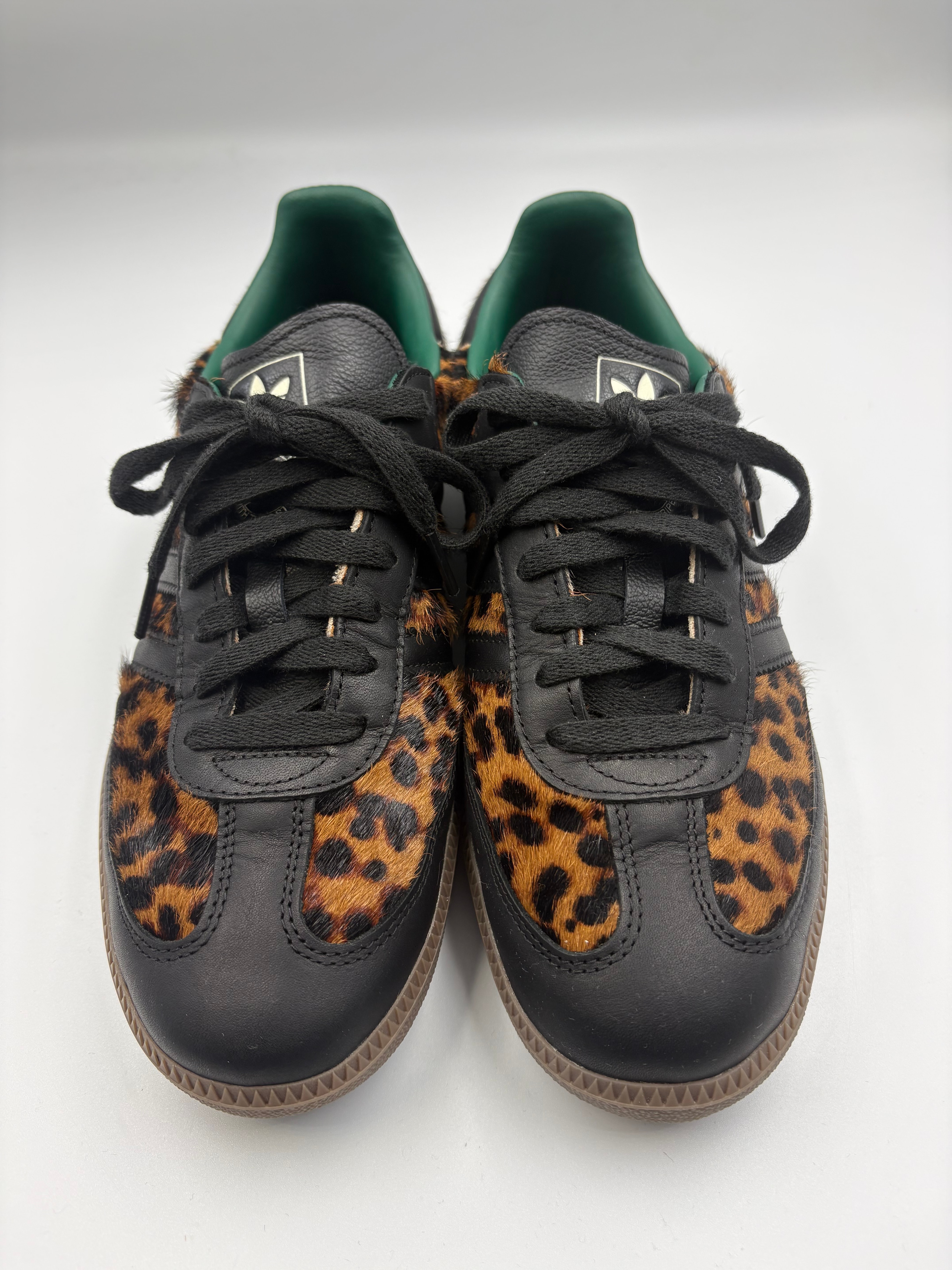 adidas Women's Samba OG "Leopard/Collegiate Green"