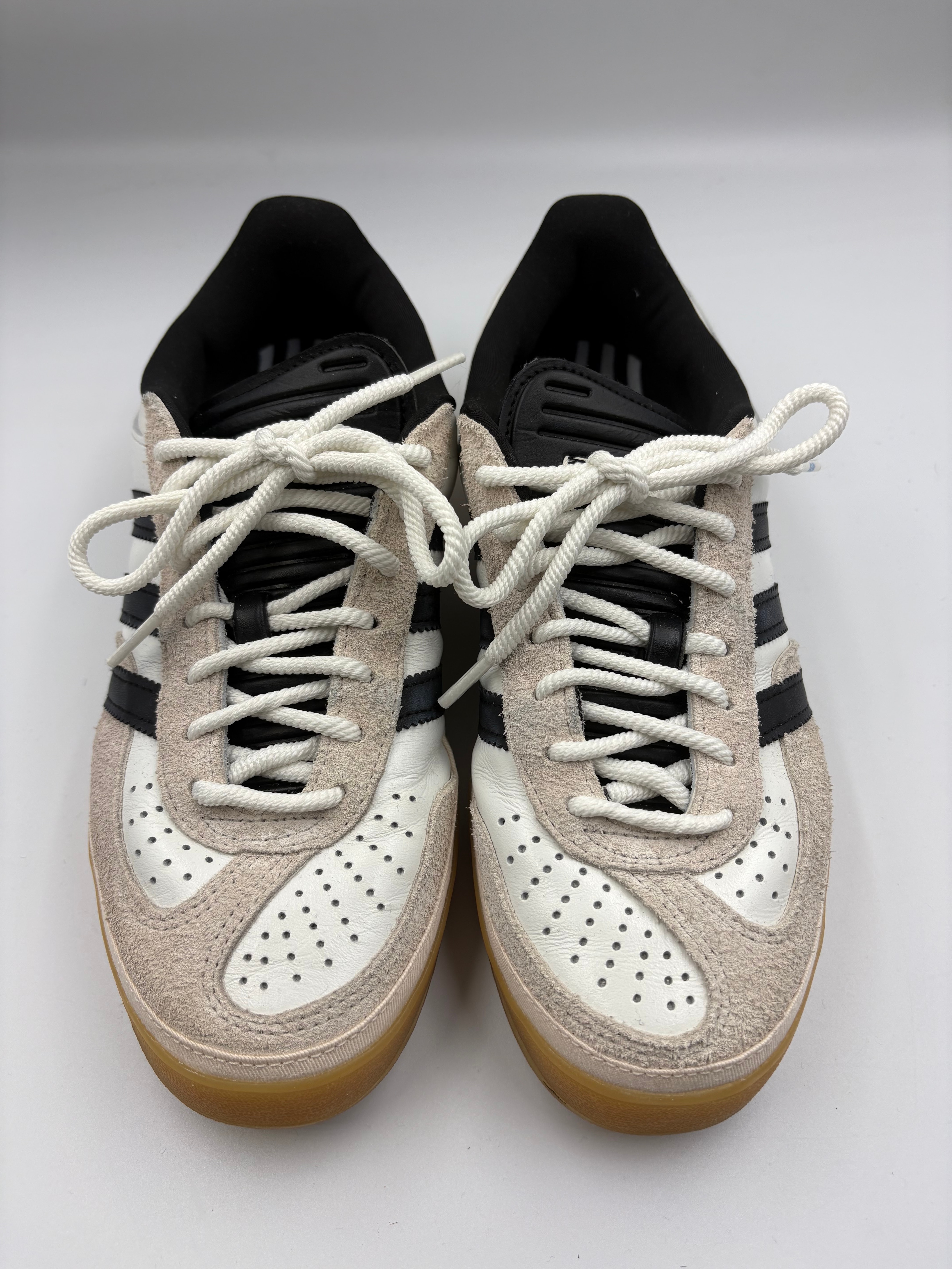 Bad Bunny × adidas Gazelle Indoor "Core White/Core Black/Gum"