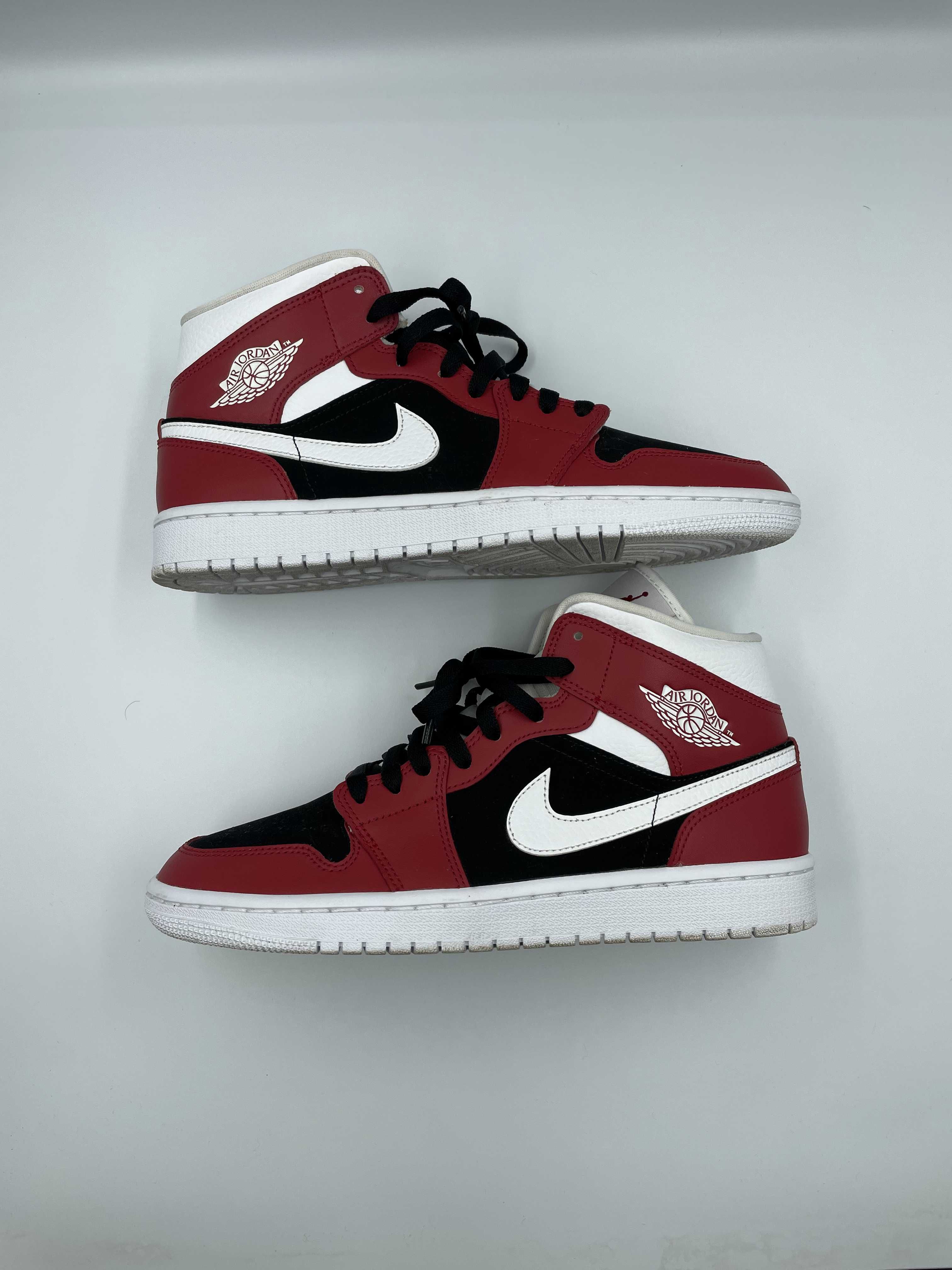 NIKE Women's AIR JORDAN 1 MID "GYM RED / BLACK /WHITE"