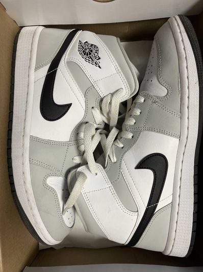 Nike Women's Air Jordan 1 Mid "Grey Fog/White/Black"