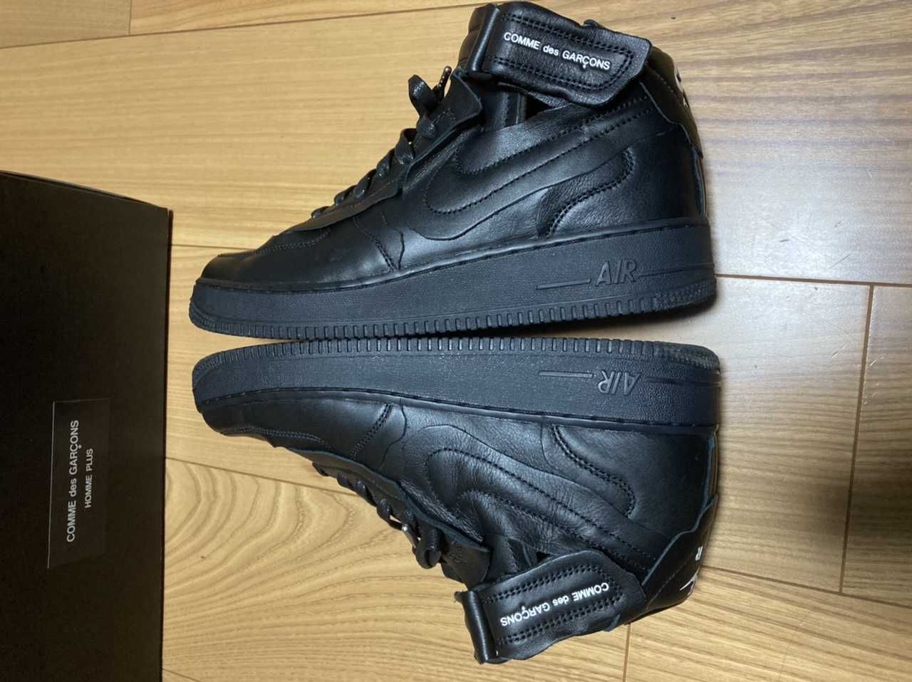 COMME des GARCONS × NIKE AIR FORCE 1 MID "BLACK"
