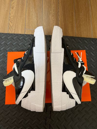 sacai × Nike Blazer Low "Black Patent Leather"
