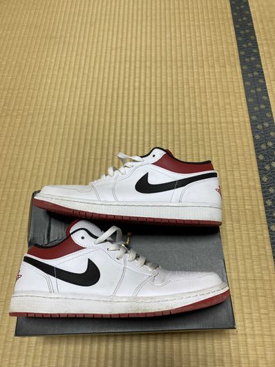 NIKE AIR JORDAN 1 LOW "WHITE/UNIVERSITY RED/BLACK"