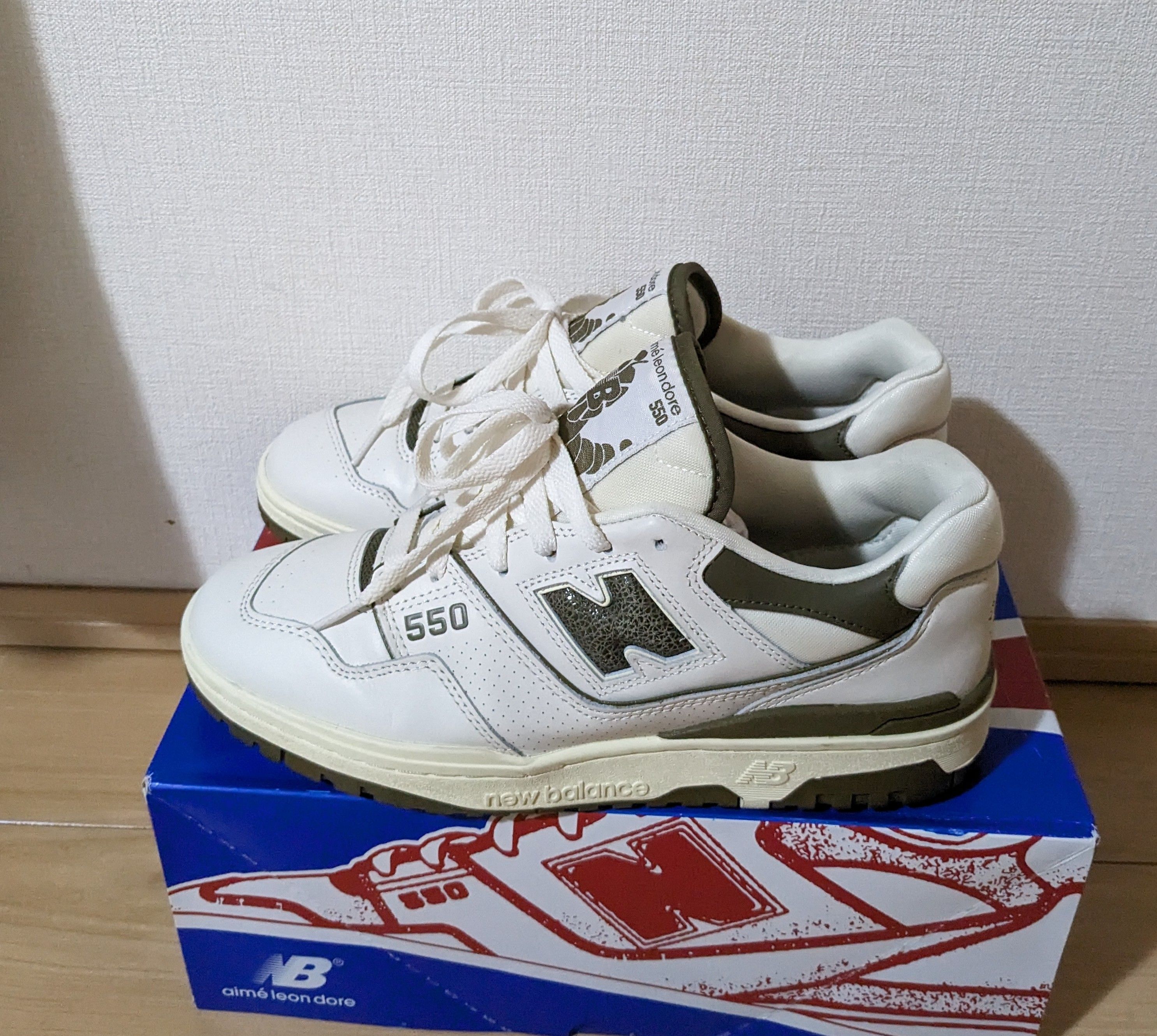 Aime Leon Dore × New Balance 550 "White/Olive"