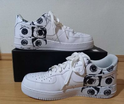 Supreme × COMME des GARCONS SHIRT × Nike Air Force 1 Low "White"