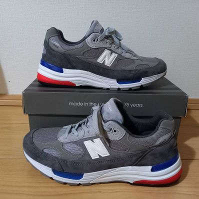 New Balance 992 "GRAY/BLUE/RED"