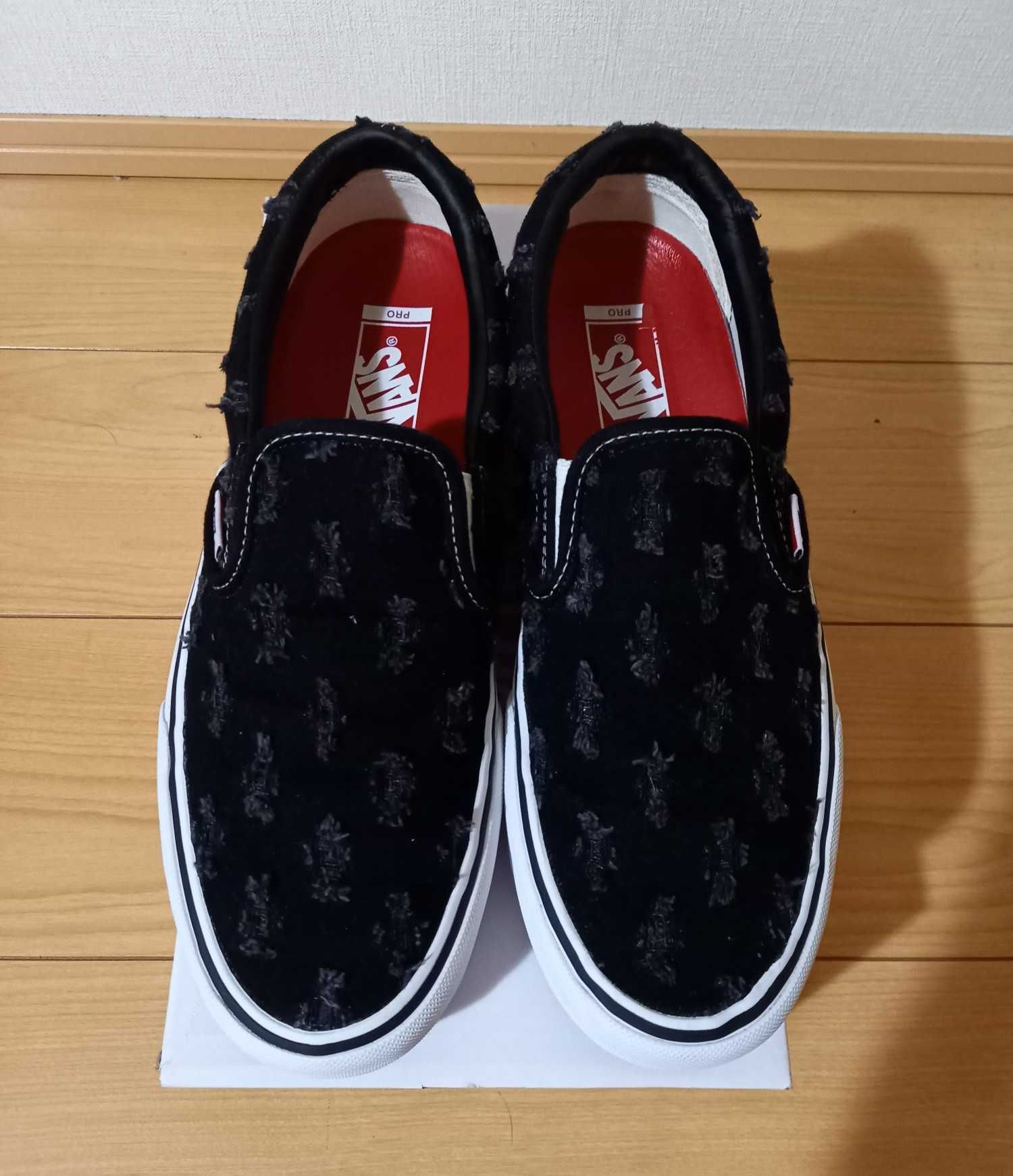 Supreme × Vans Slip-On Hole Punch Denim "Black"
