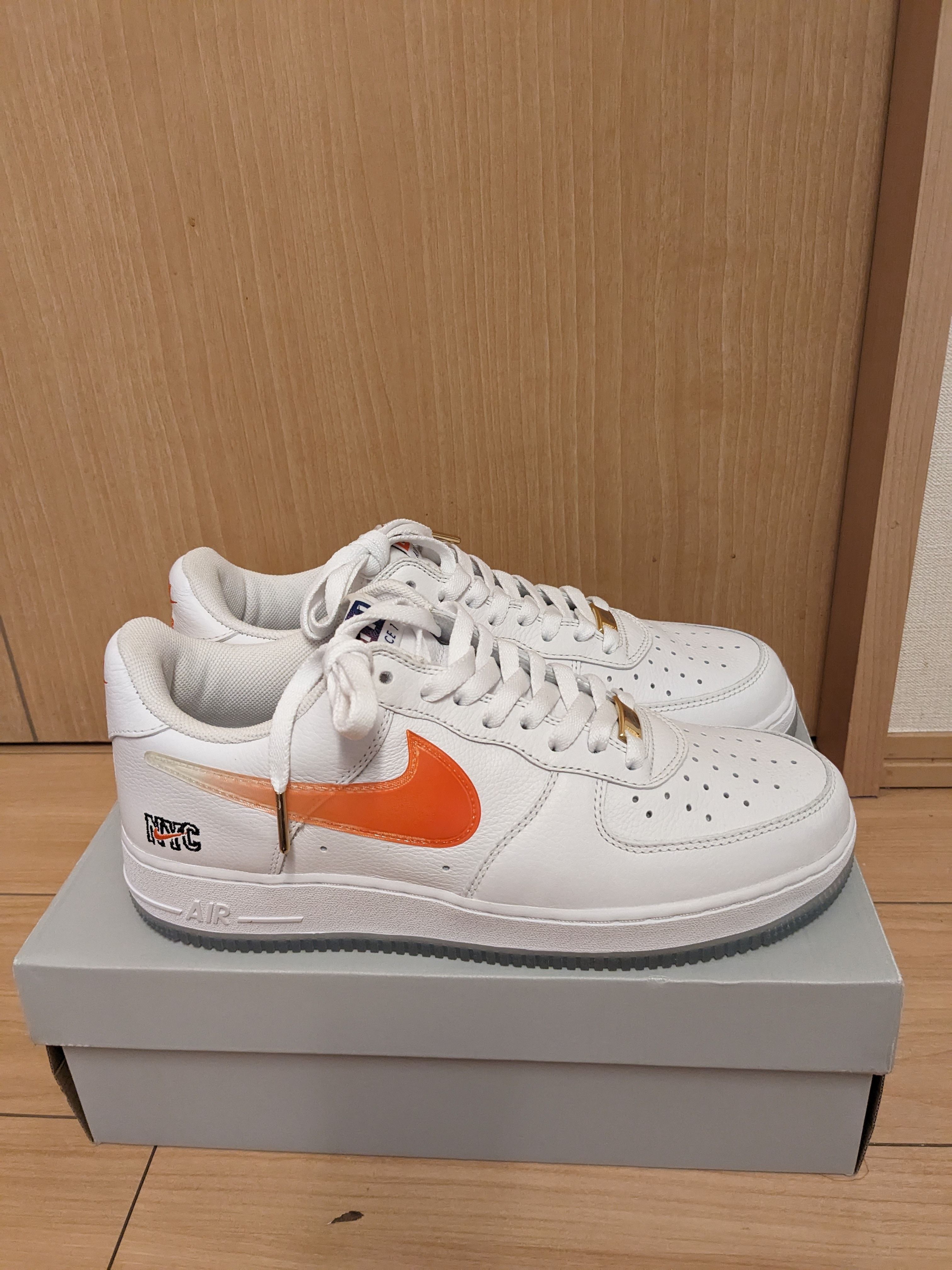 KITH × Nike Air Force 1 Low "White/Rush Blue/White/Brilliant Orange"