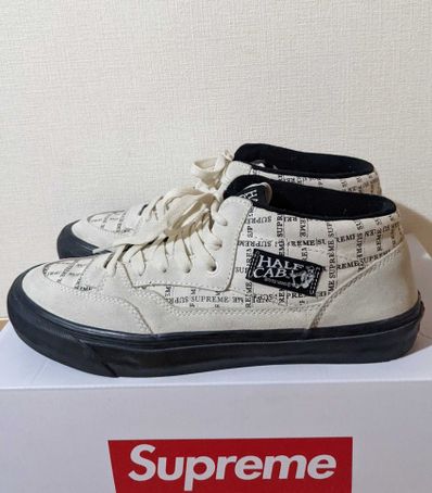 Supreme × Vans Half CAB "White"