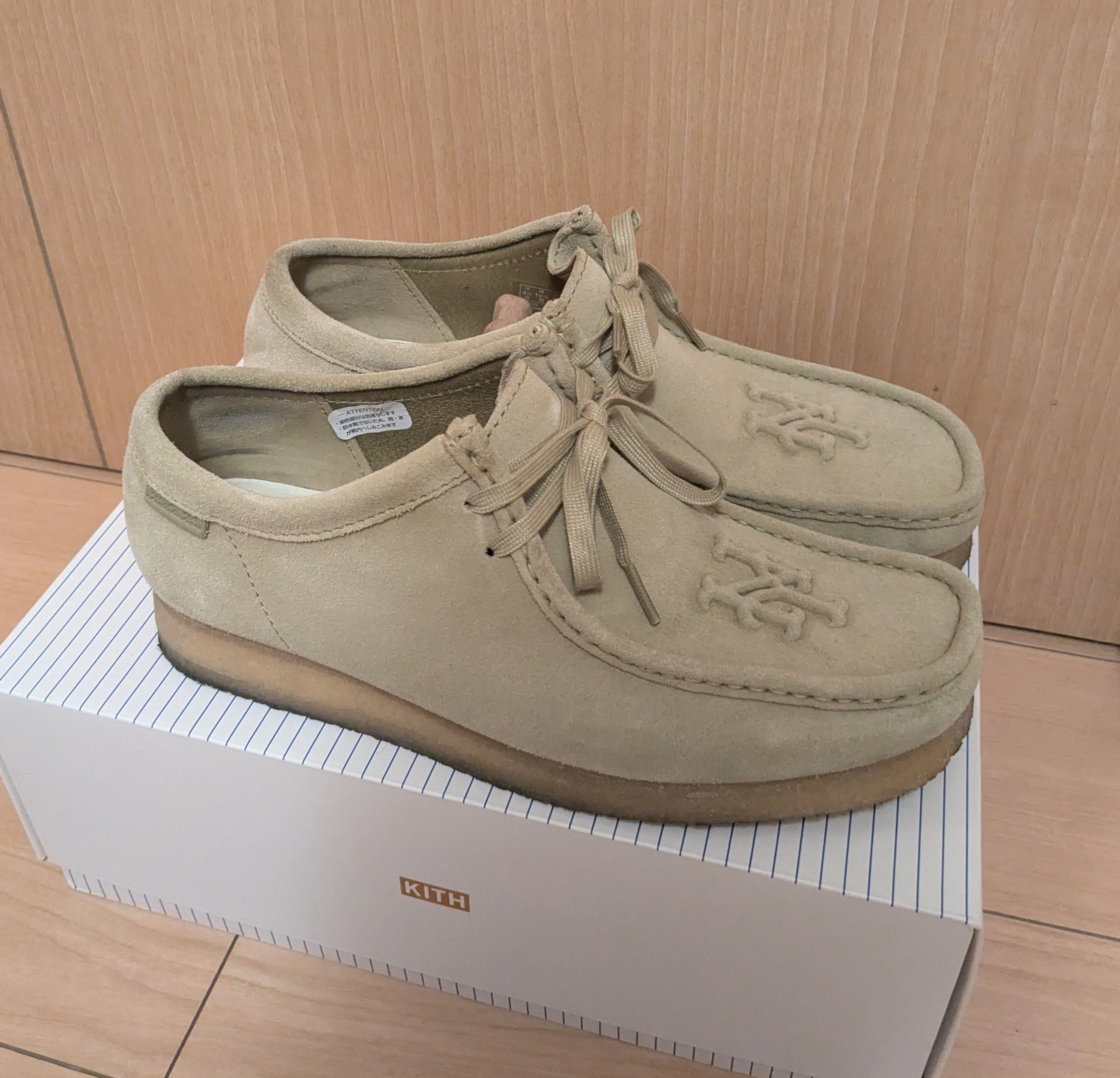 KITH × New York Mets × Clarks Wallabee Lo Mets "Maple"