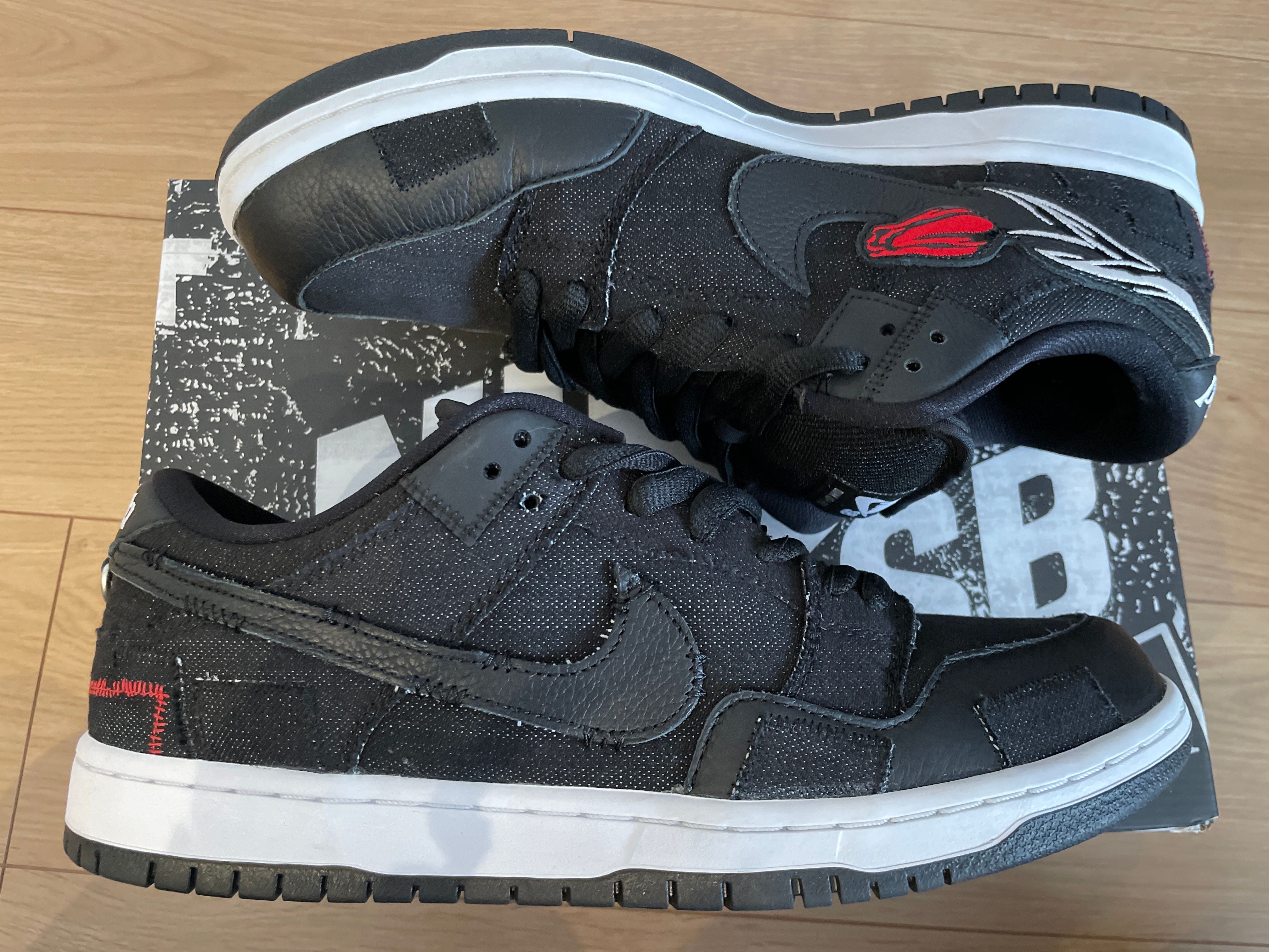 Wasted Youth × Nike SB Dunk Low "Black Denim"(Special Box) / VERDY