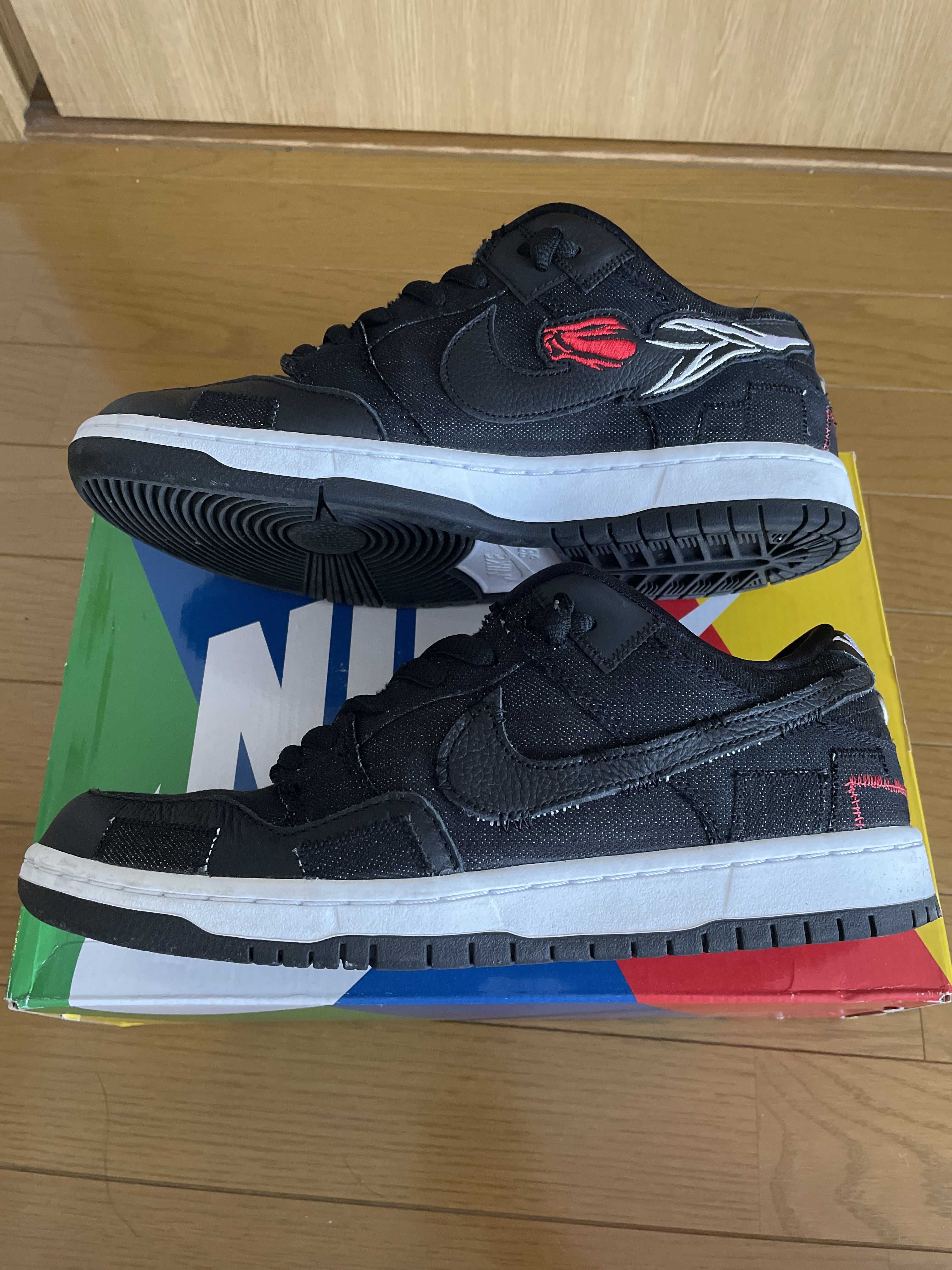 Wasted Youth × Nike SB Dunk Low "Black Denim" / VERDY