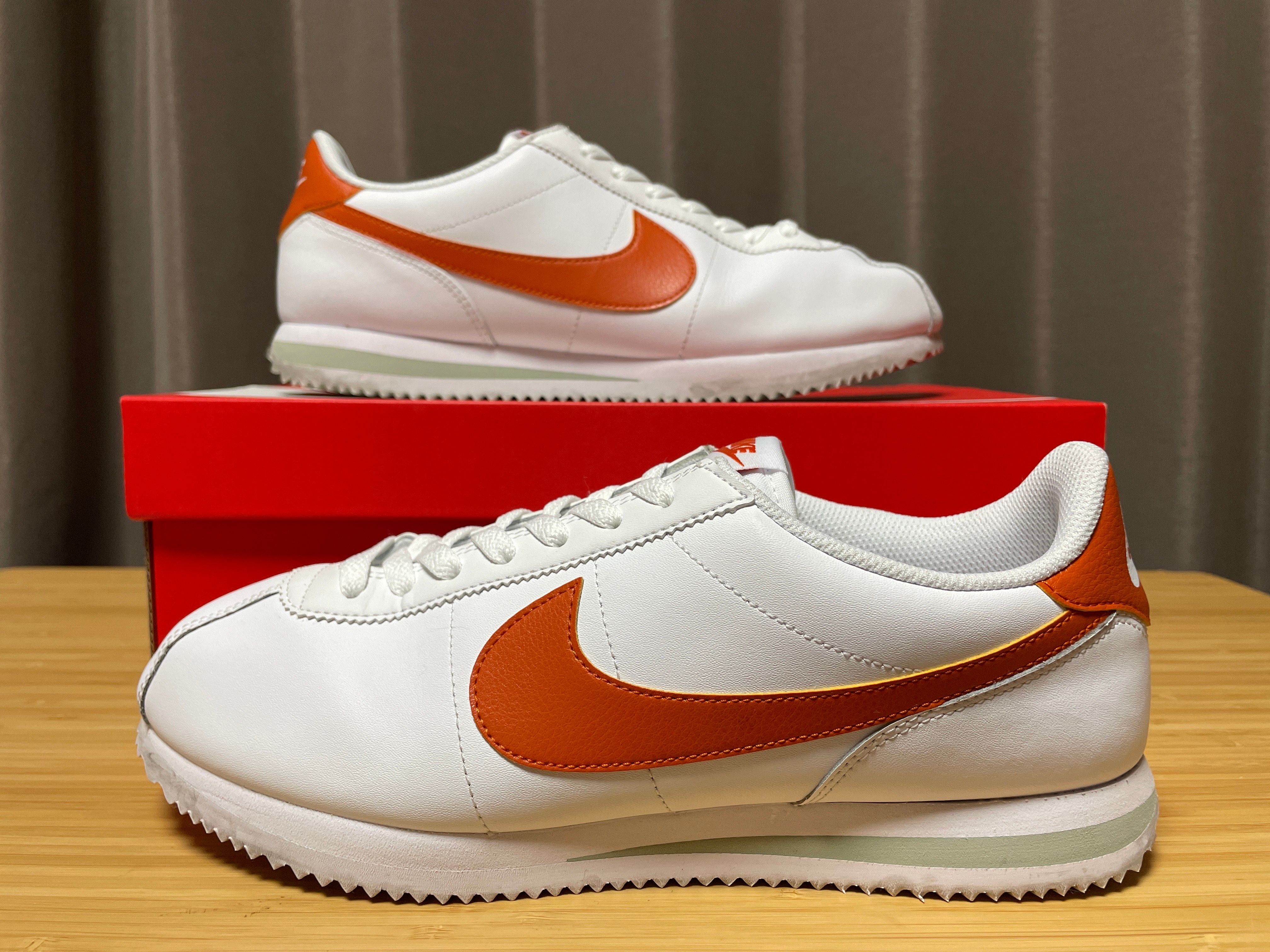 Nike Cortez "White/Jade Horizon/Campfire Orange"