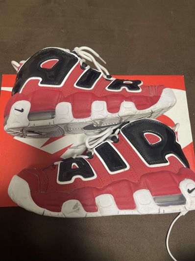 NIKE GS AIR MORE UPTEMPO ’96 "BLACK AND VARSITY RED"(2021)