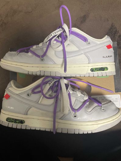 Off-White × Nike Dunk Low "Sail/Neutral Gray"