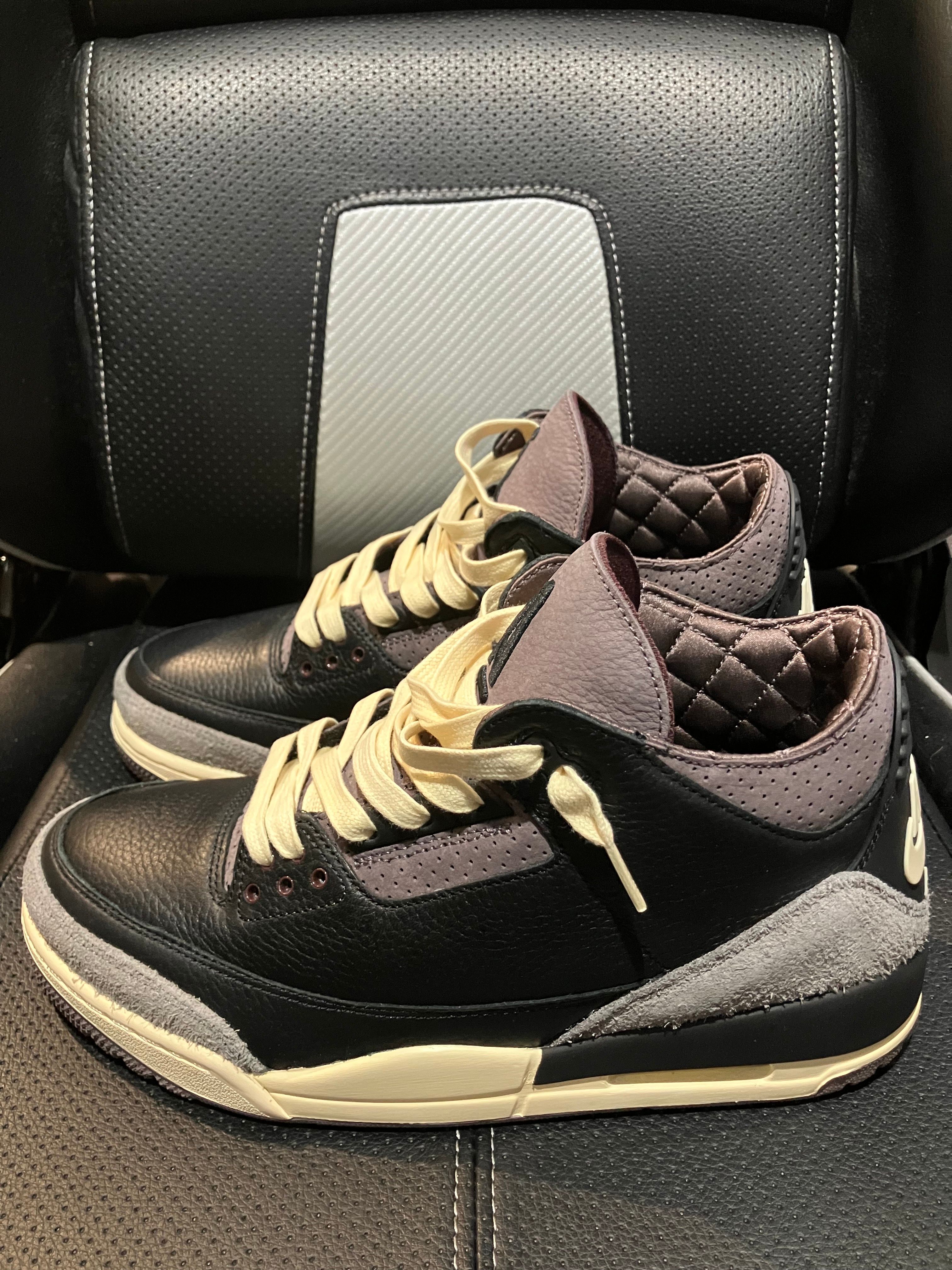 A Ma Maniere × Nike Women's Air Jordan 3 Retro OG SP "Black and Flat Pewter/WYWS"