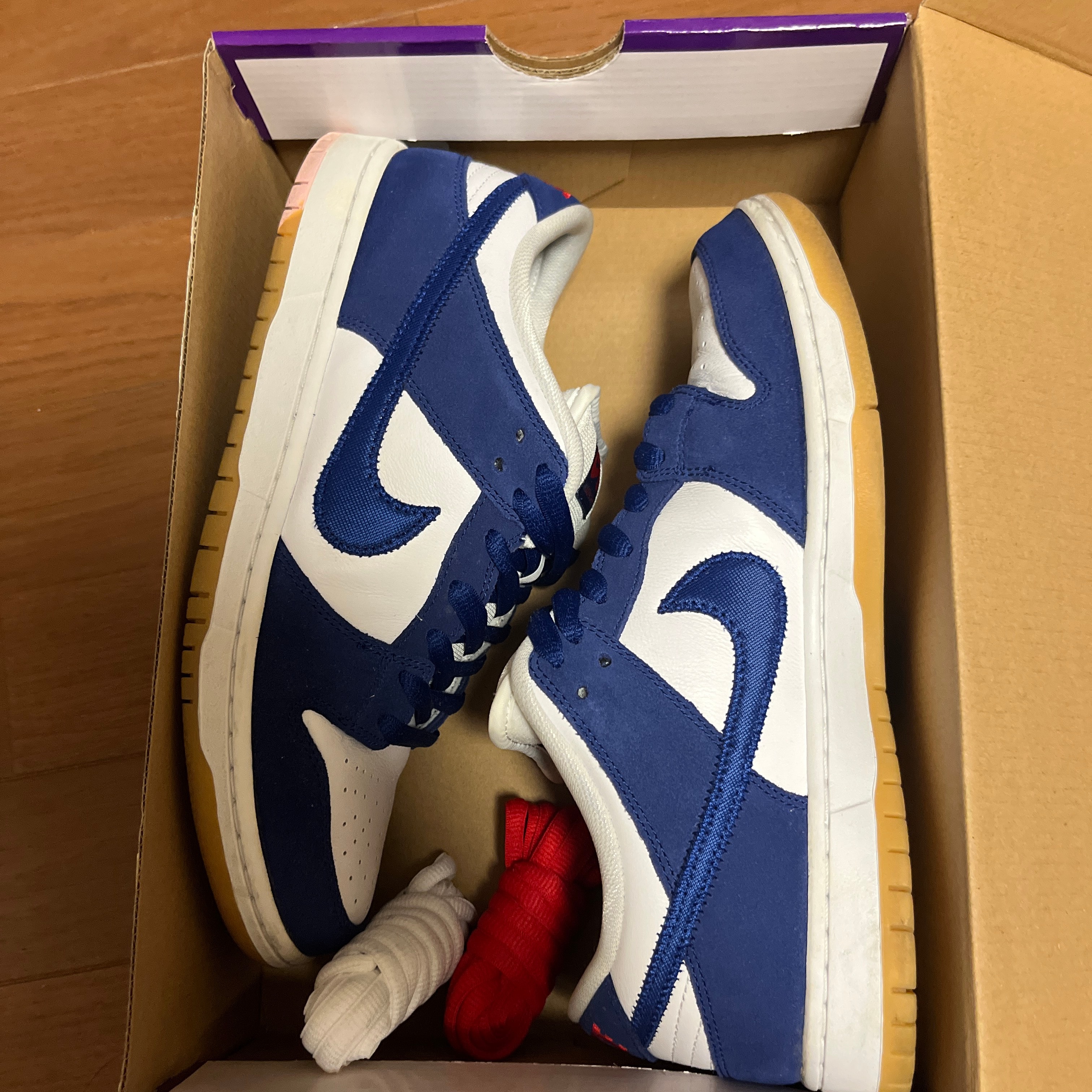 Nike SB Dunk Low "Los Angeles Dodgers/Deep Royal Blue"
