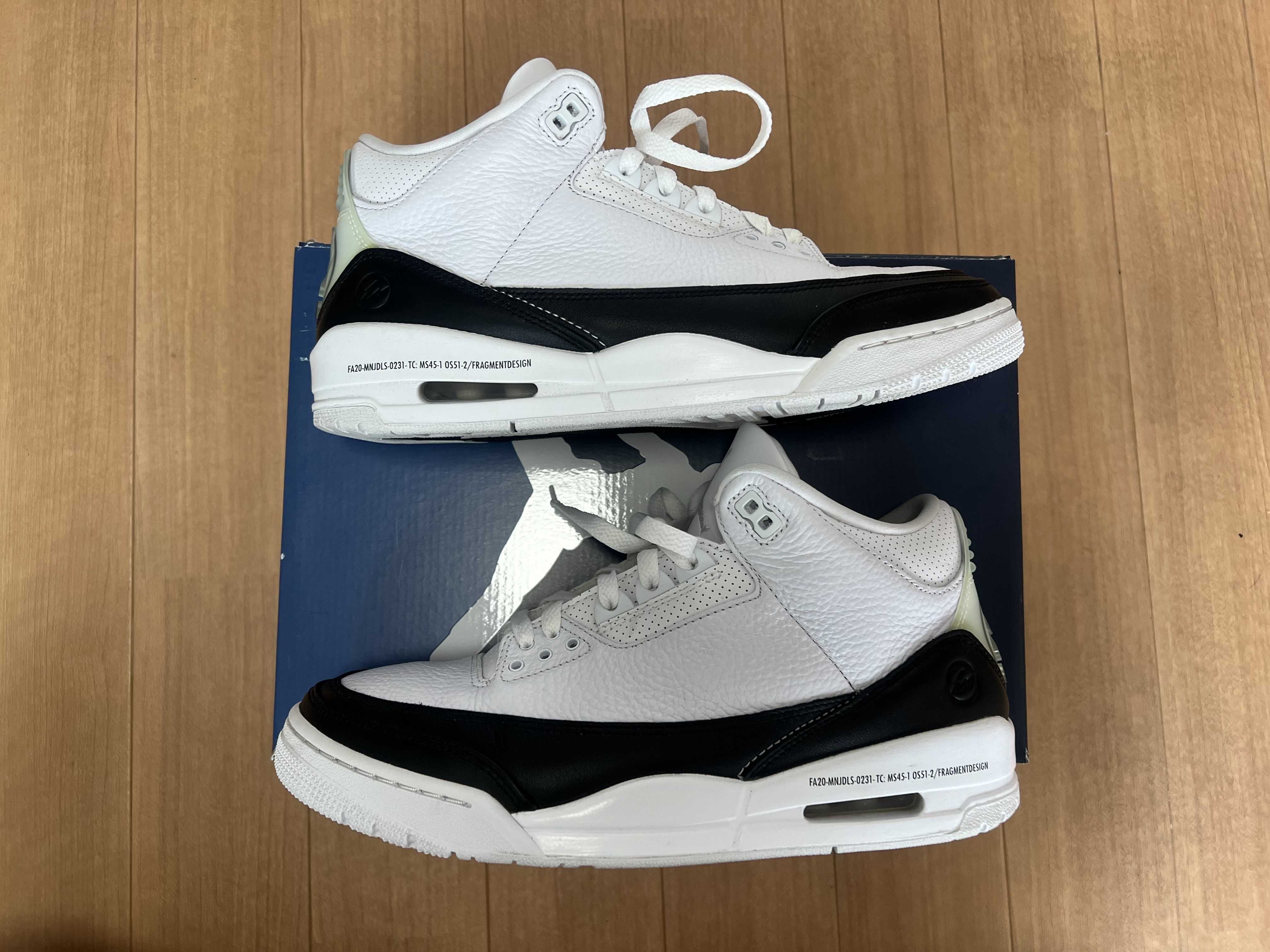 Fragment × Nike Air Jordan 3 "White/Black"