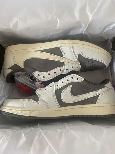 Travis Scott × Nike Air Jordan 1 Low OG SP "Reverse Mocha/Sail and Ridgerock"