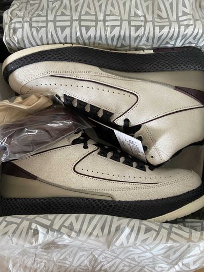 A Ma Maniere × Nike Air Jordan 2 "Airness/Sail and Burgundy"