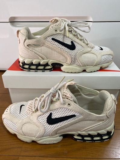 Stussy × Nike Air Zoom Spiridon CG 2 "Fossil/Black"