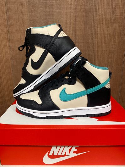 Nike Dunk High Retro EMB "Pearl White and Washed Teal"
