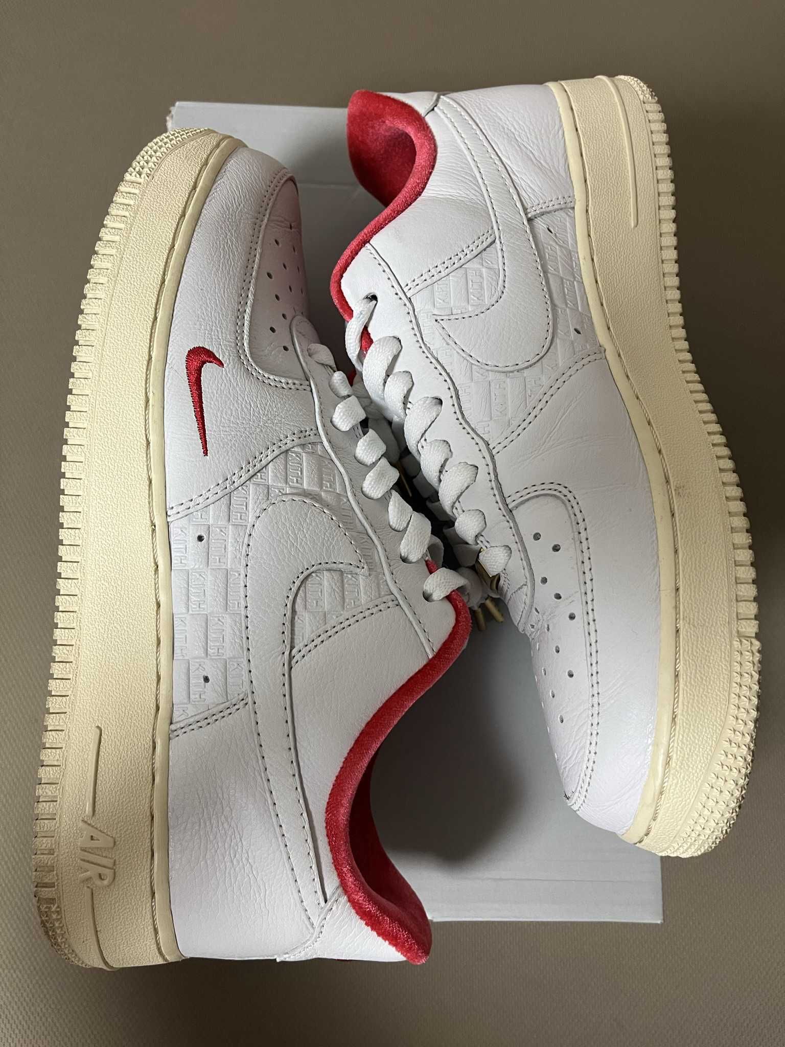 KITH × Nike Air Force 1 Low "White/Red"