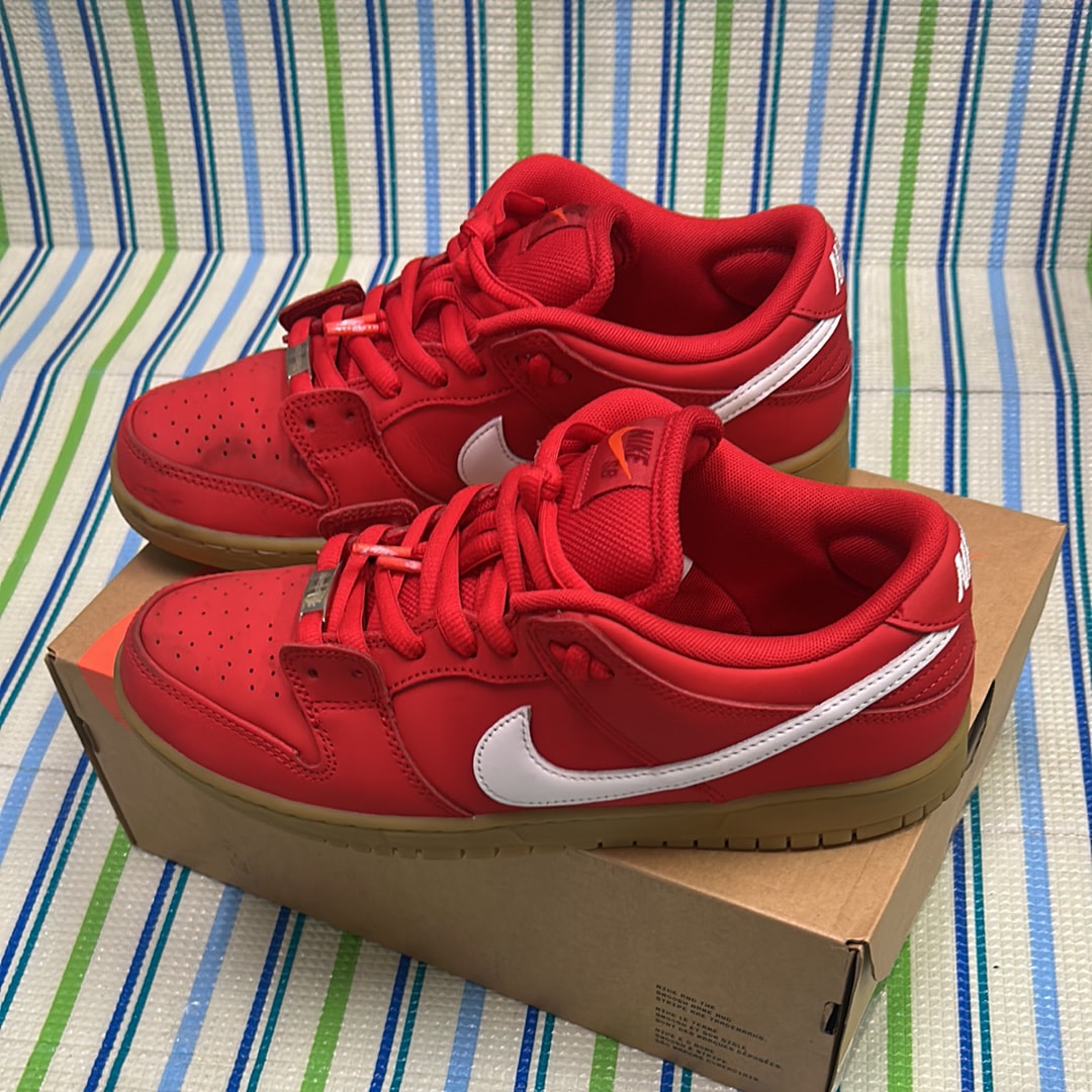 Nike SB Dunk Low Pro ISO Orange Label "University Red Gum"